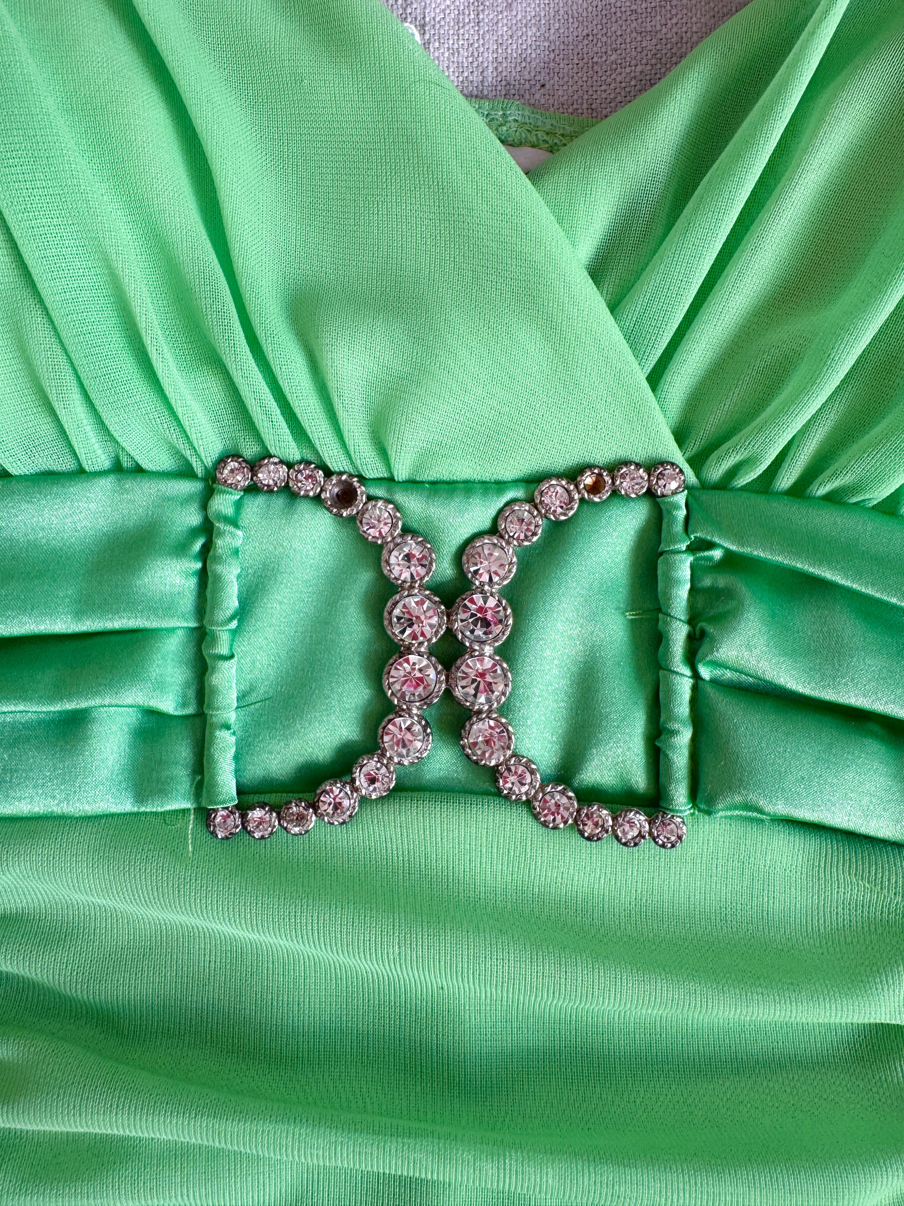 90s/Y2K Green Whimsical Tinkerbell Taboo Fairy Dress
