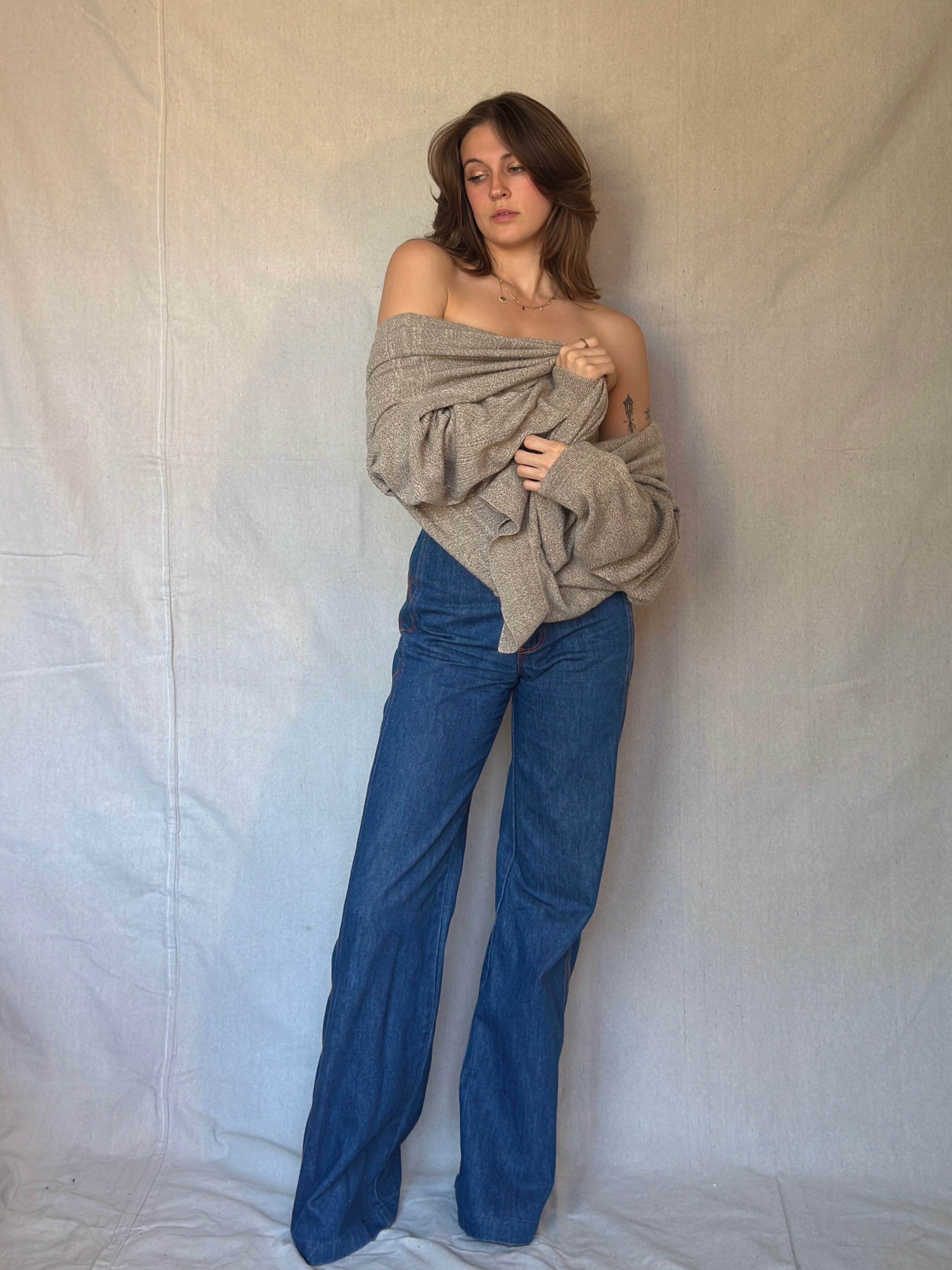 Light Brown Collared Sweater (Modern)