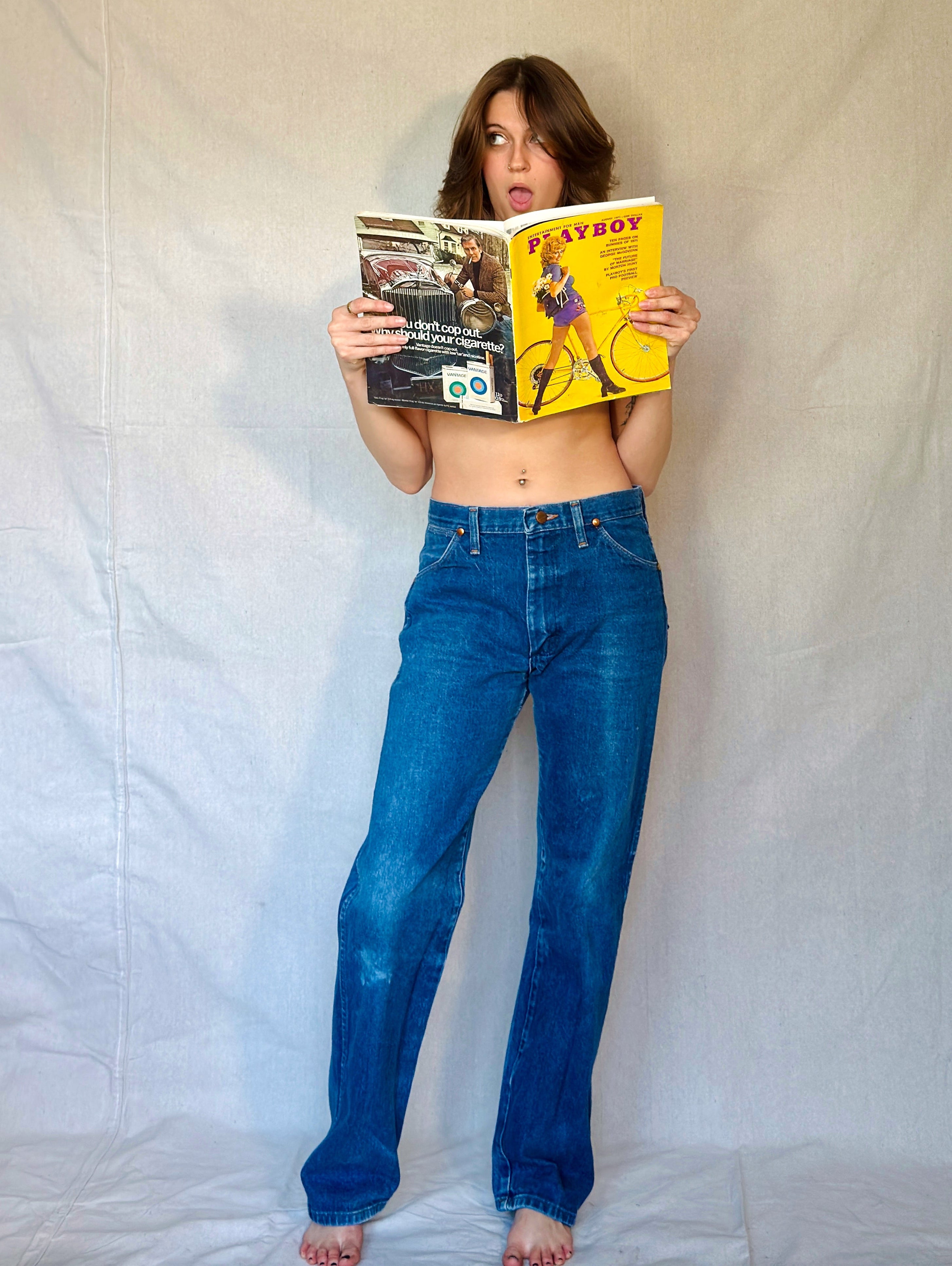 70s Mid Wash Wrangler Denim Jeans