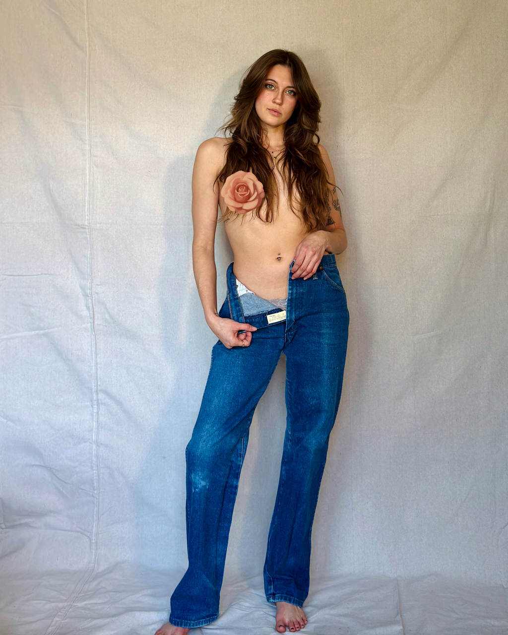70s Mid Wash Wrangler Denim Jeans