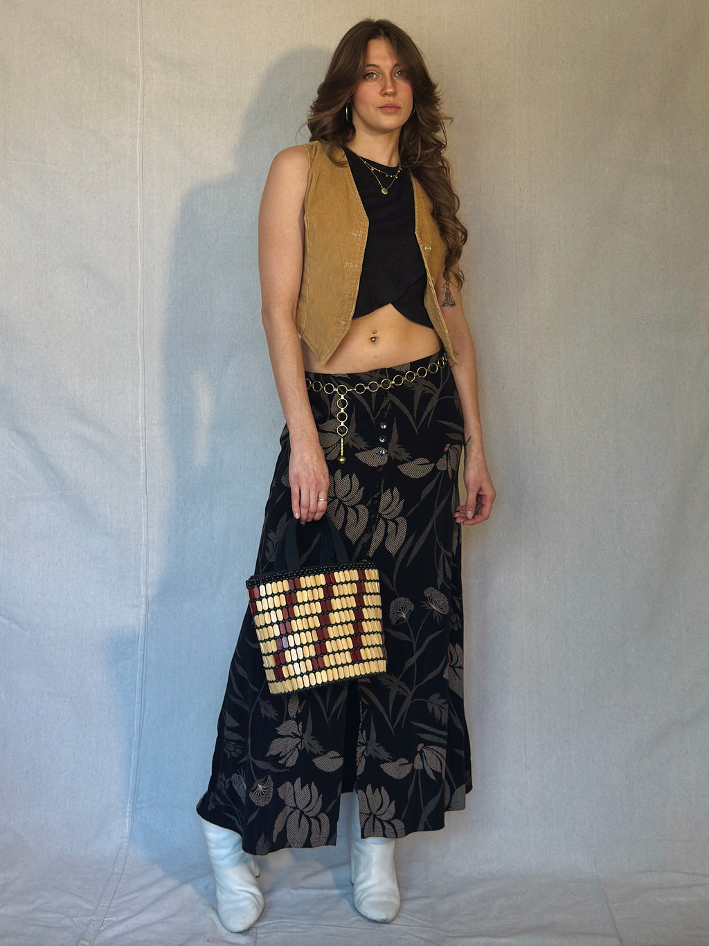 Vintage Gold O-Ring Chain Belt