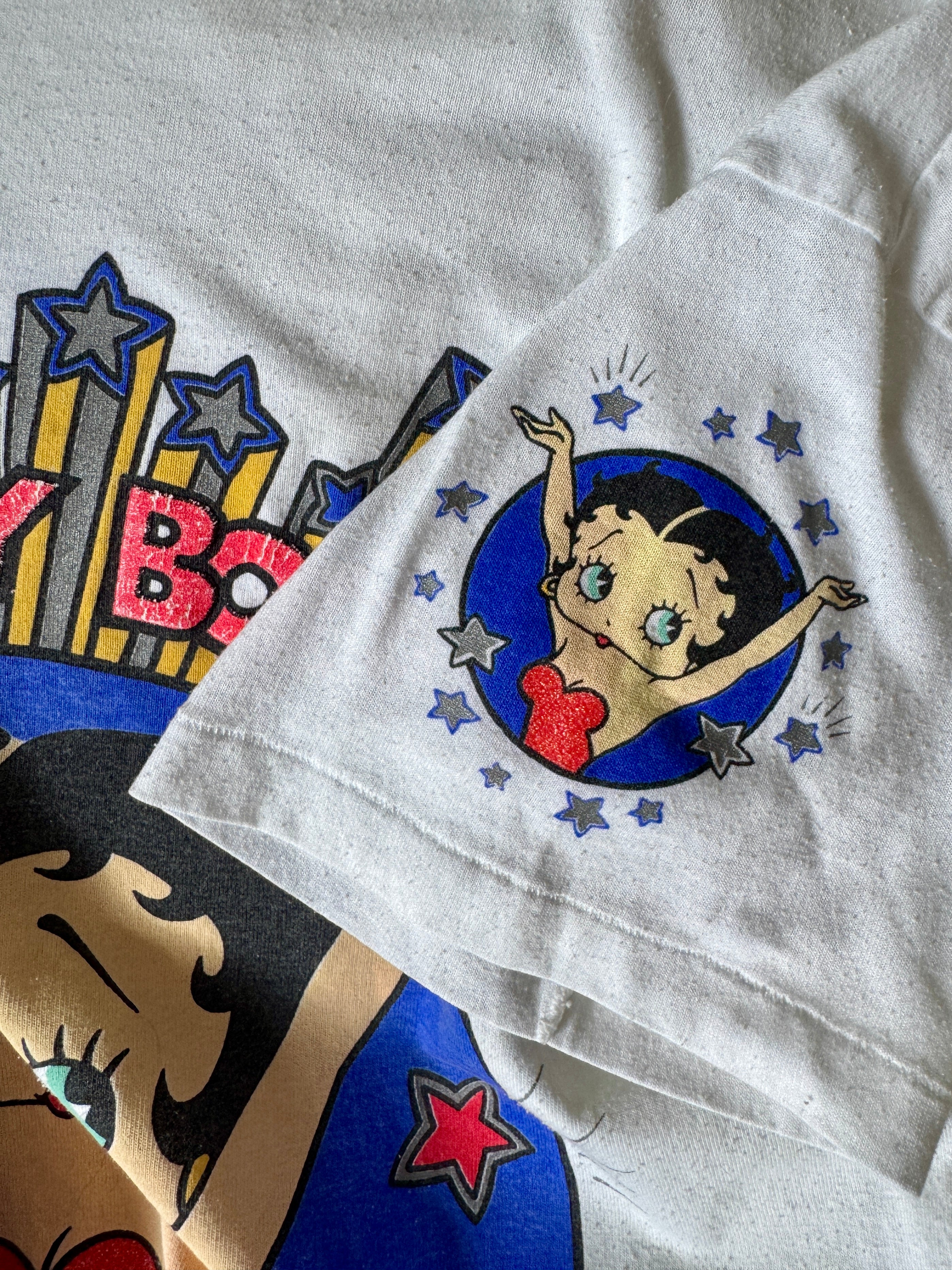 90s Betty Boop Stars & Garter T-shirt Dress