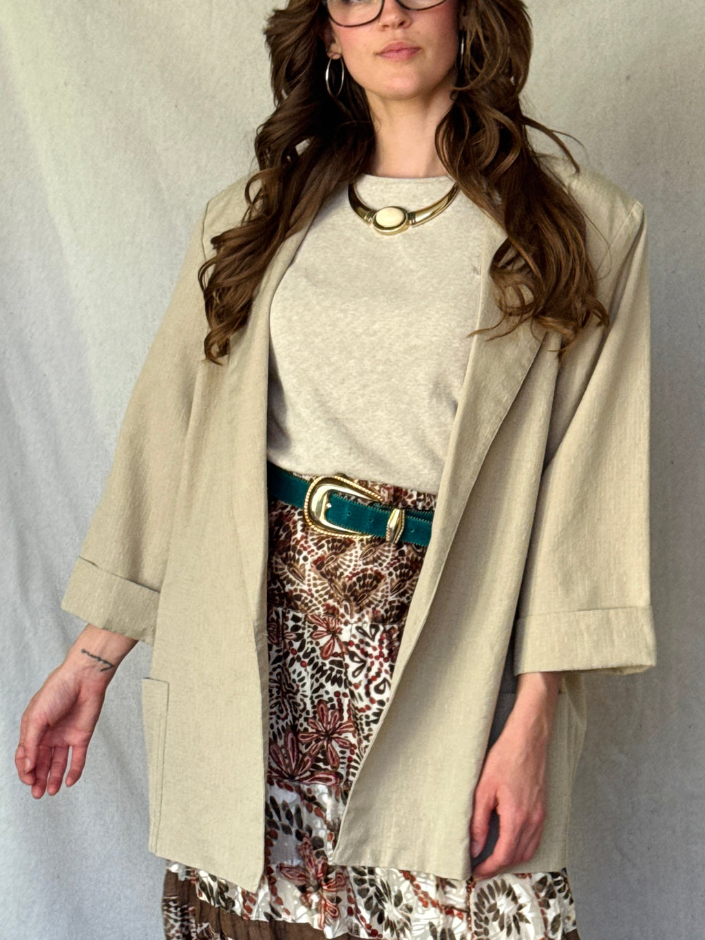 70s Sandy Brown Sports Jacket