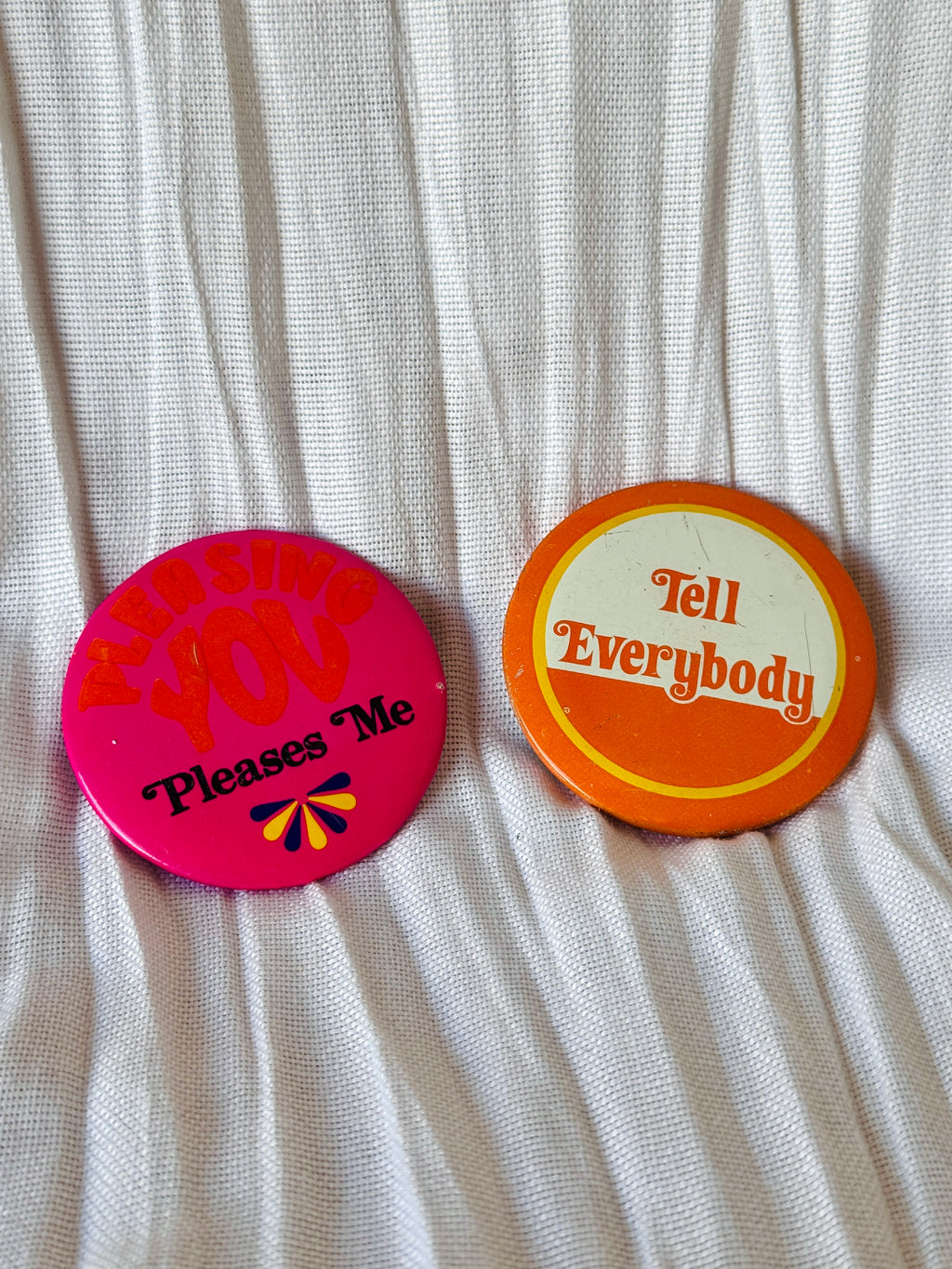 Vintage 'Pleasing You' Counterculture Pin