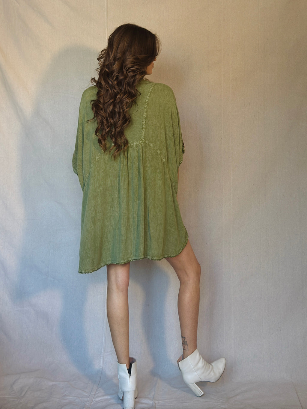 Green Embroidered Tunic