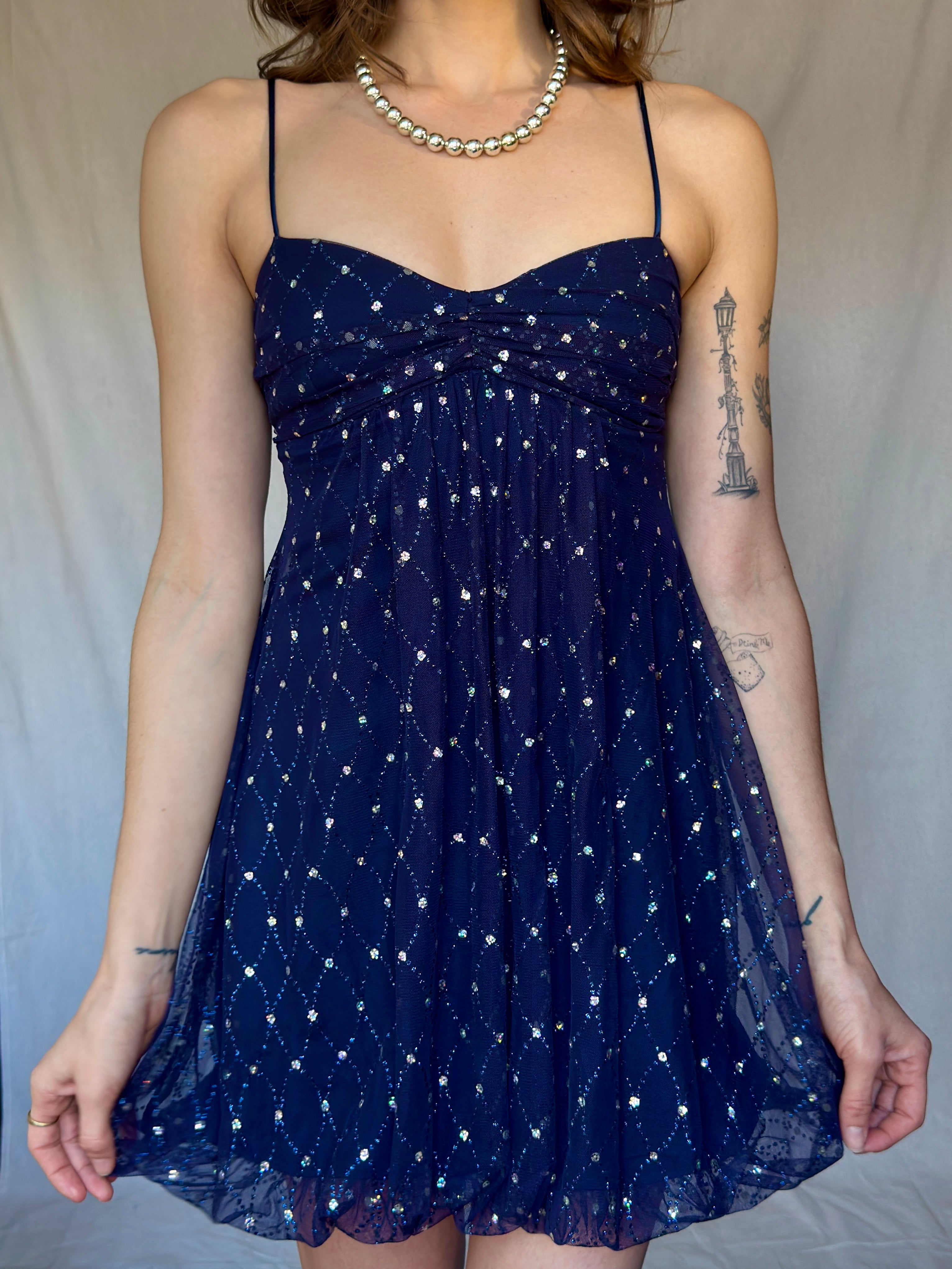 Silver Beaded Costume Jewelry Necklace