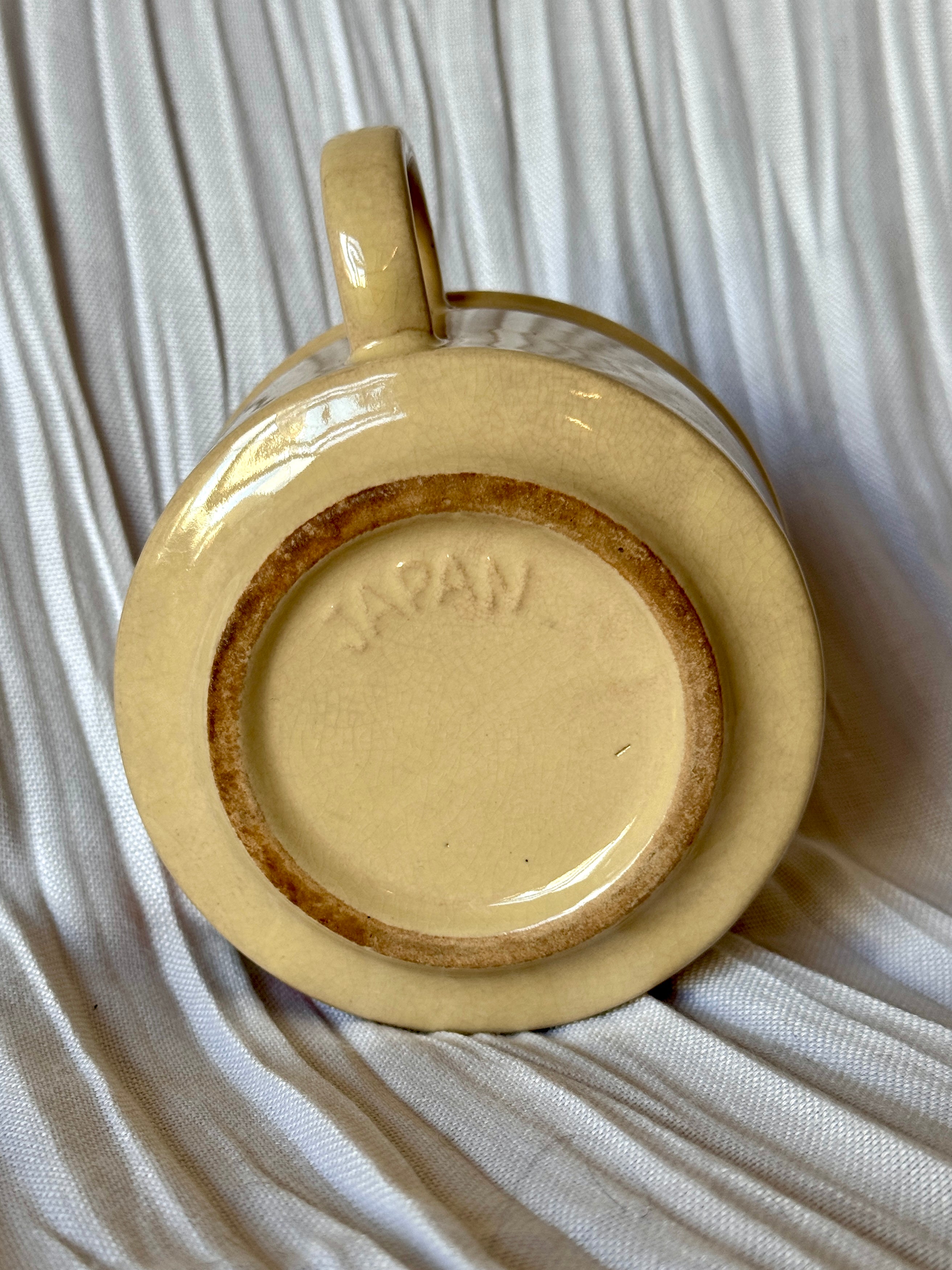 Vintage Ceramic Veggie Soup Mug