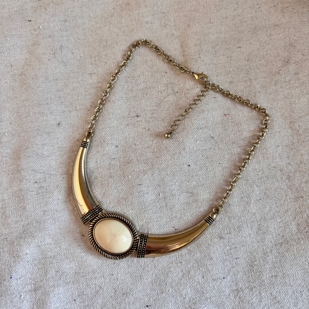 Gold Collar Statement Necklace