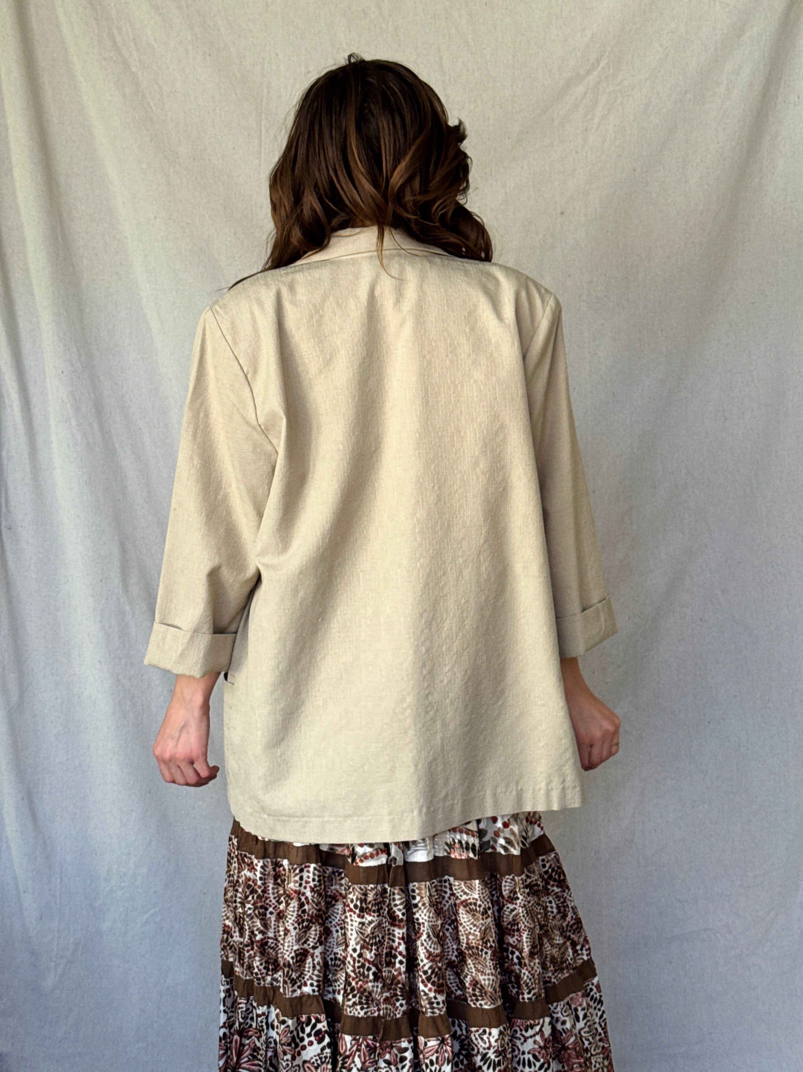 70s Sandy Brown Sports Jacket