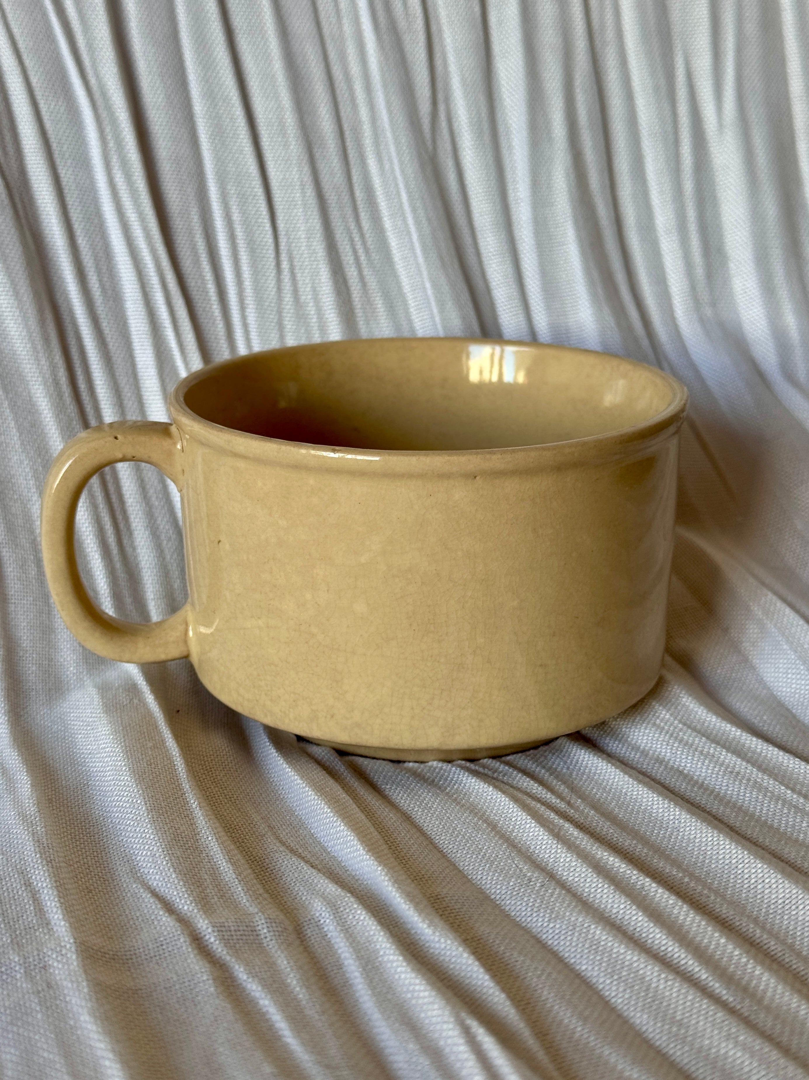 Vintage Ceramic Veggie Soup Mug