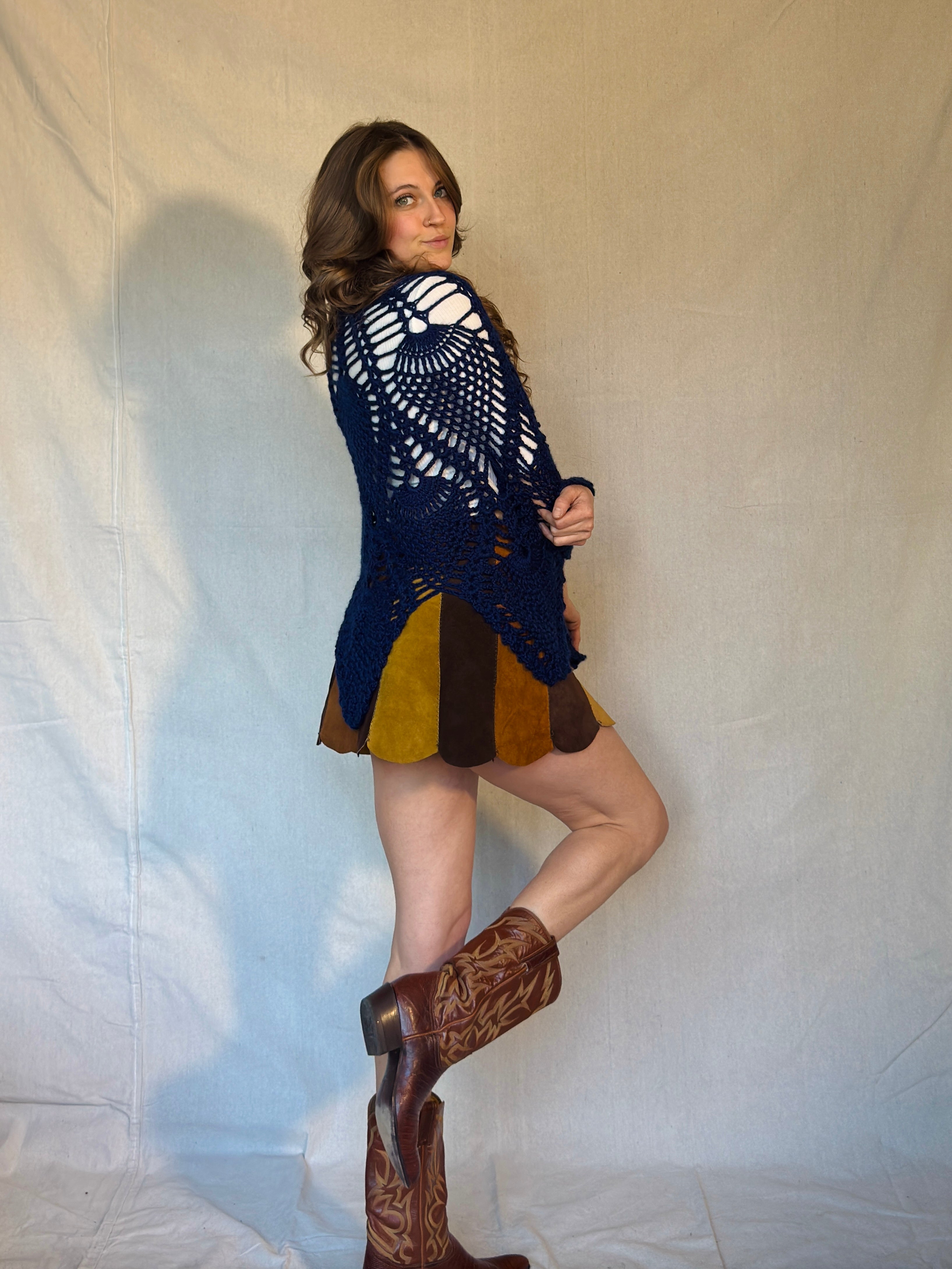 Sapphire Blue Shoulder Shawl