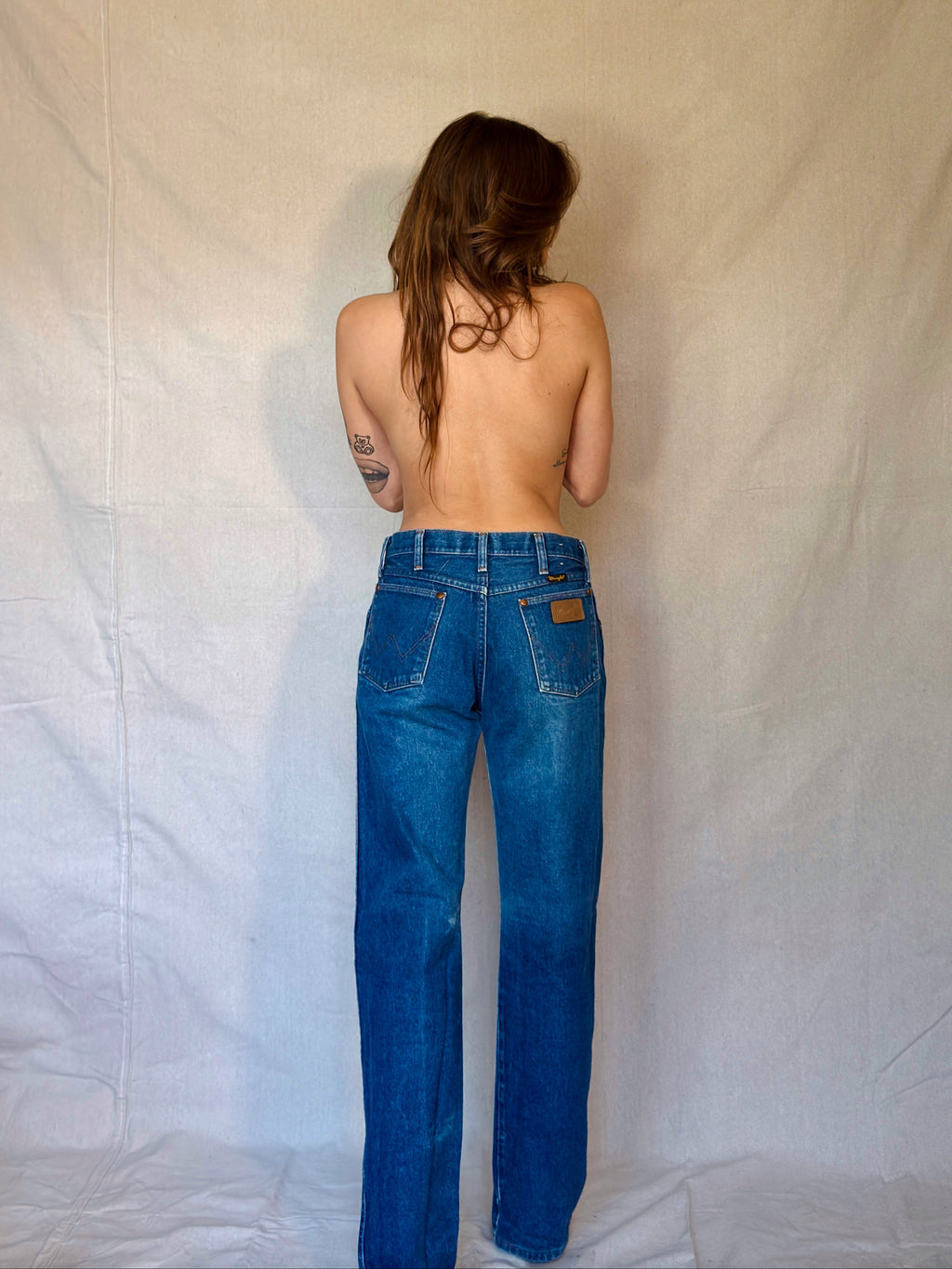 70s Mid Wash Wrangler Denim Jeans