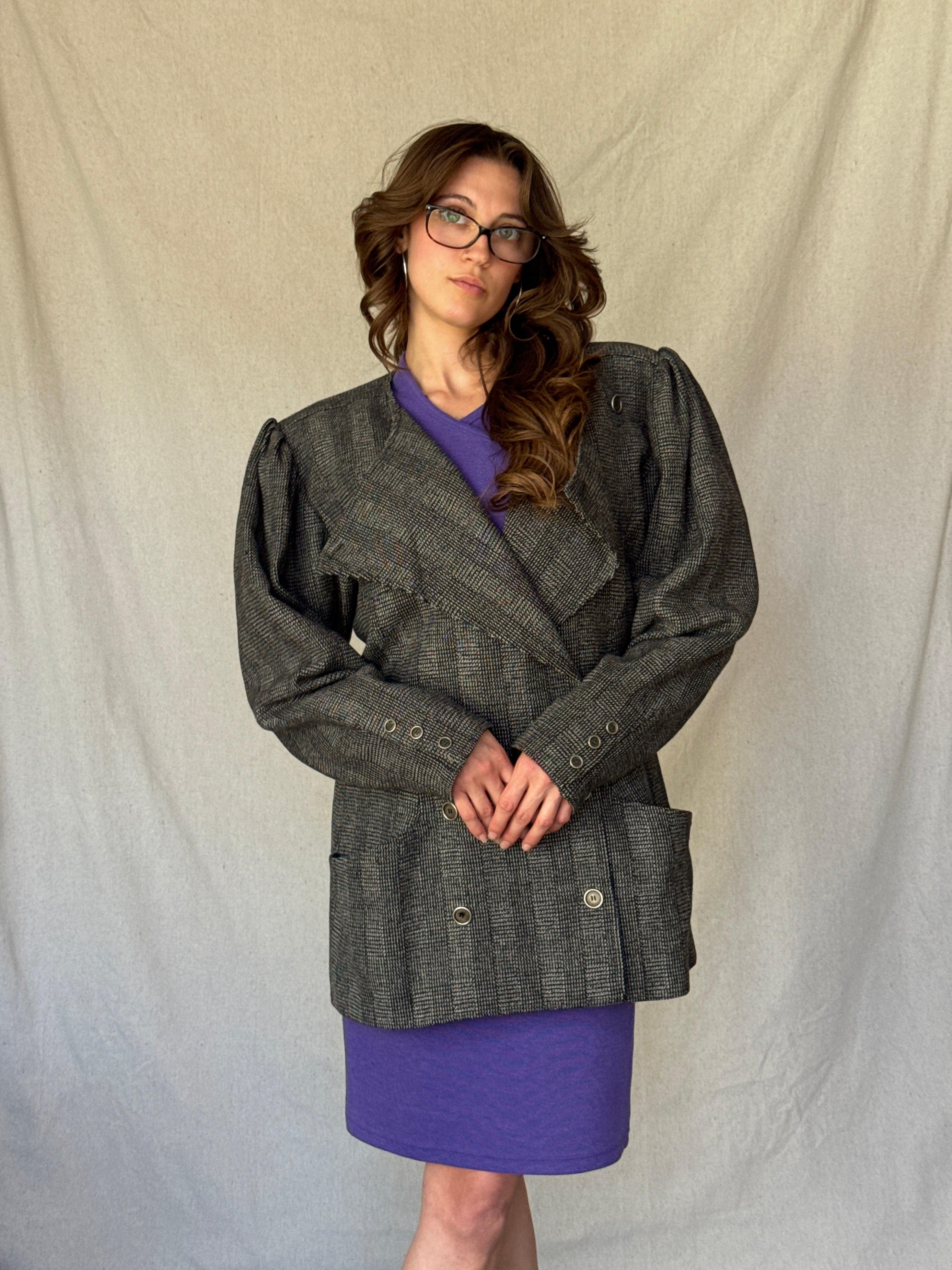 80s Ungaro Black Wool Blazer