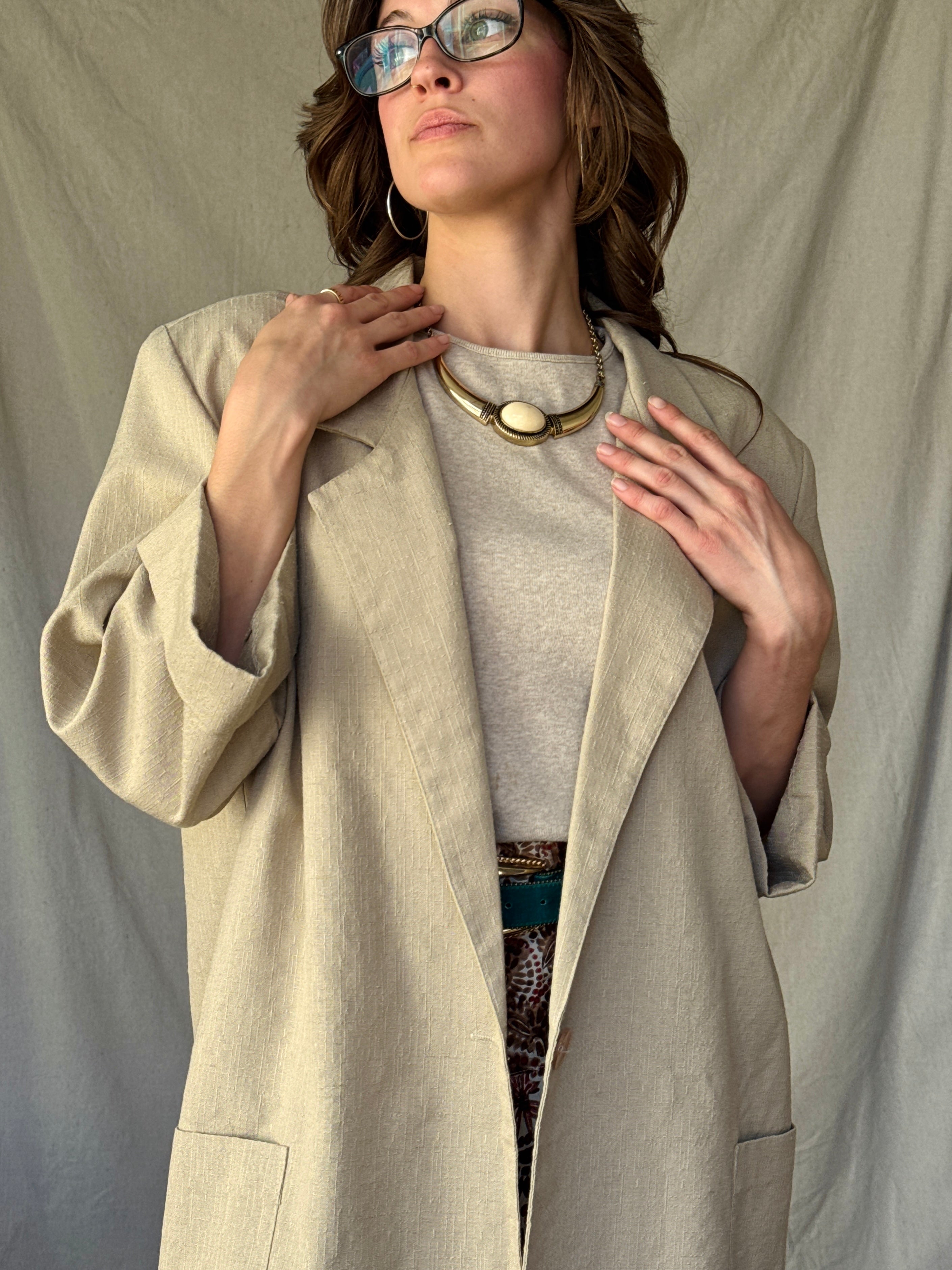 70s Sandy Brown Sports Jacket