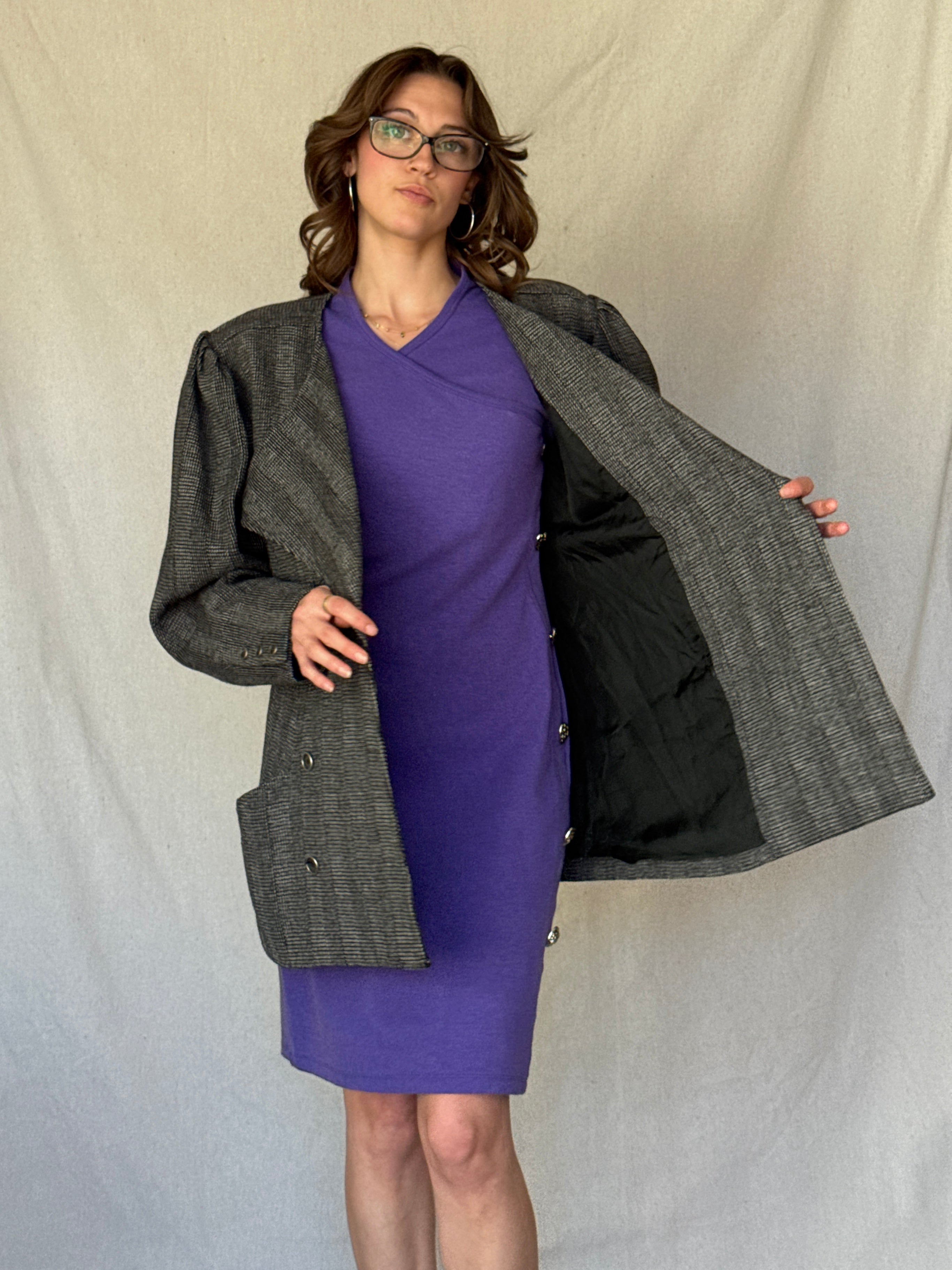 80s Ungaro Black Wool Blazer