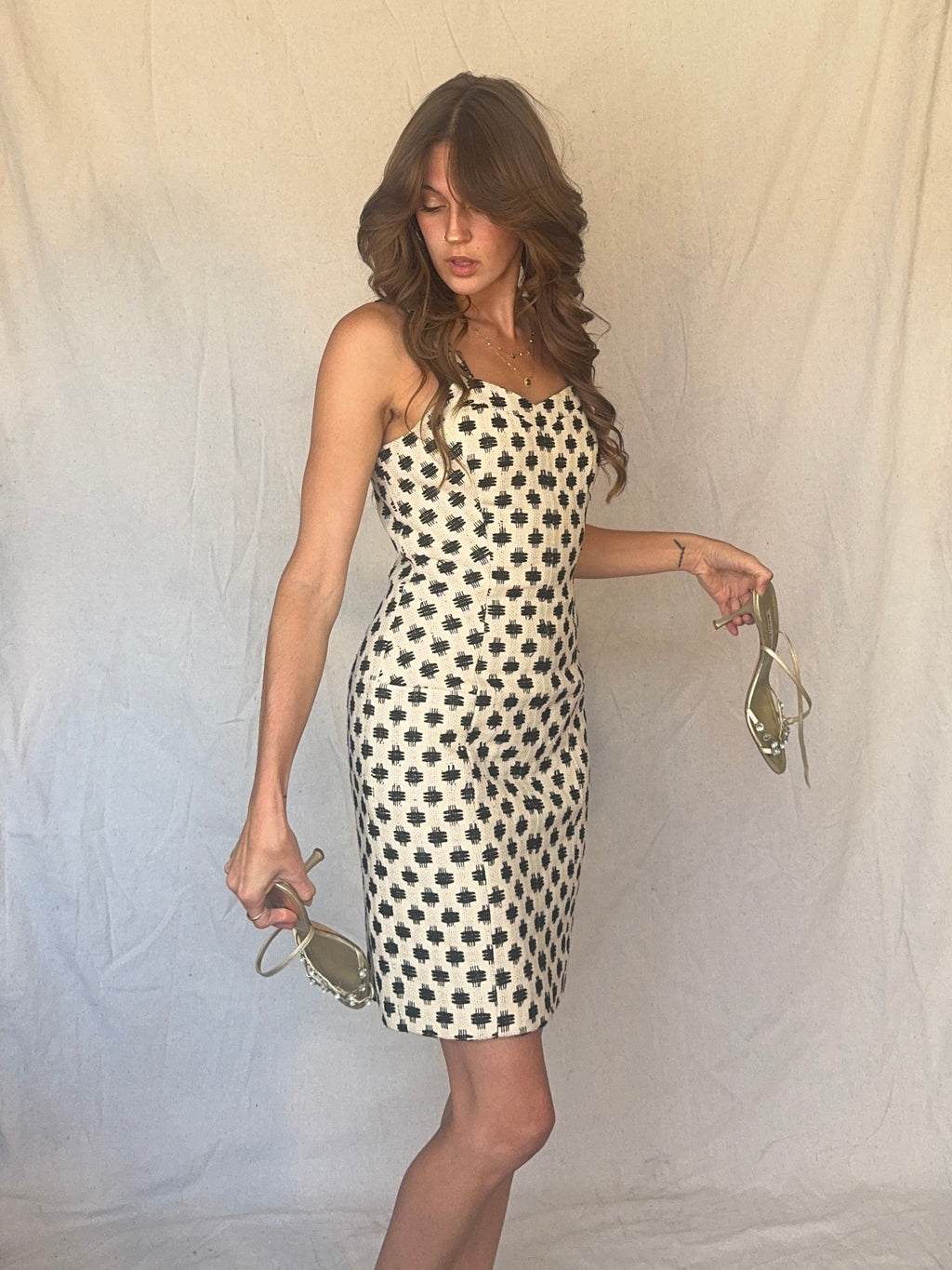 2014 Italian Silk Tweed Holmes & Yang Spring RTW Dress