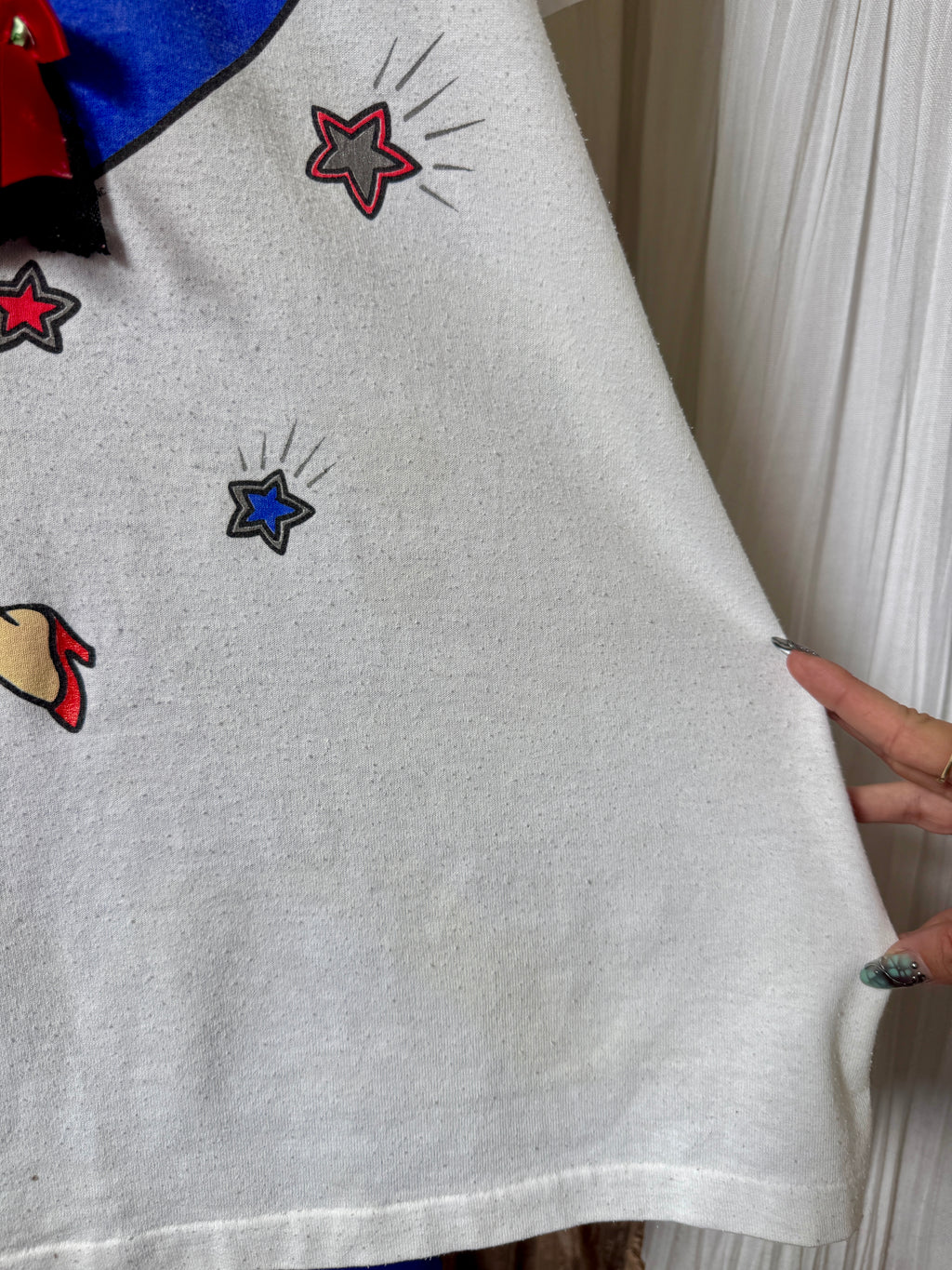90s Betty Boop Stars & Garter T-shirt Dress