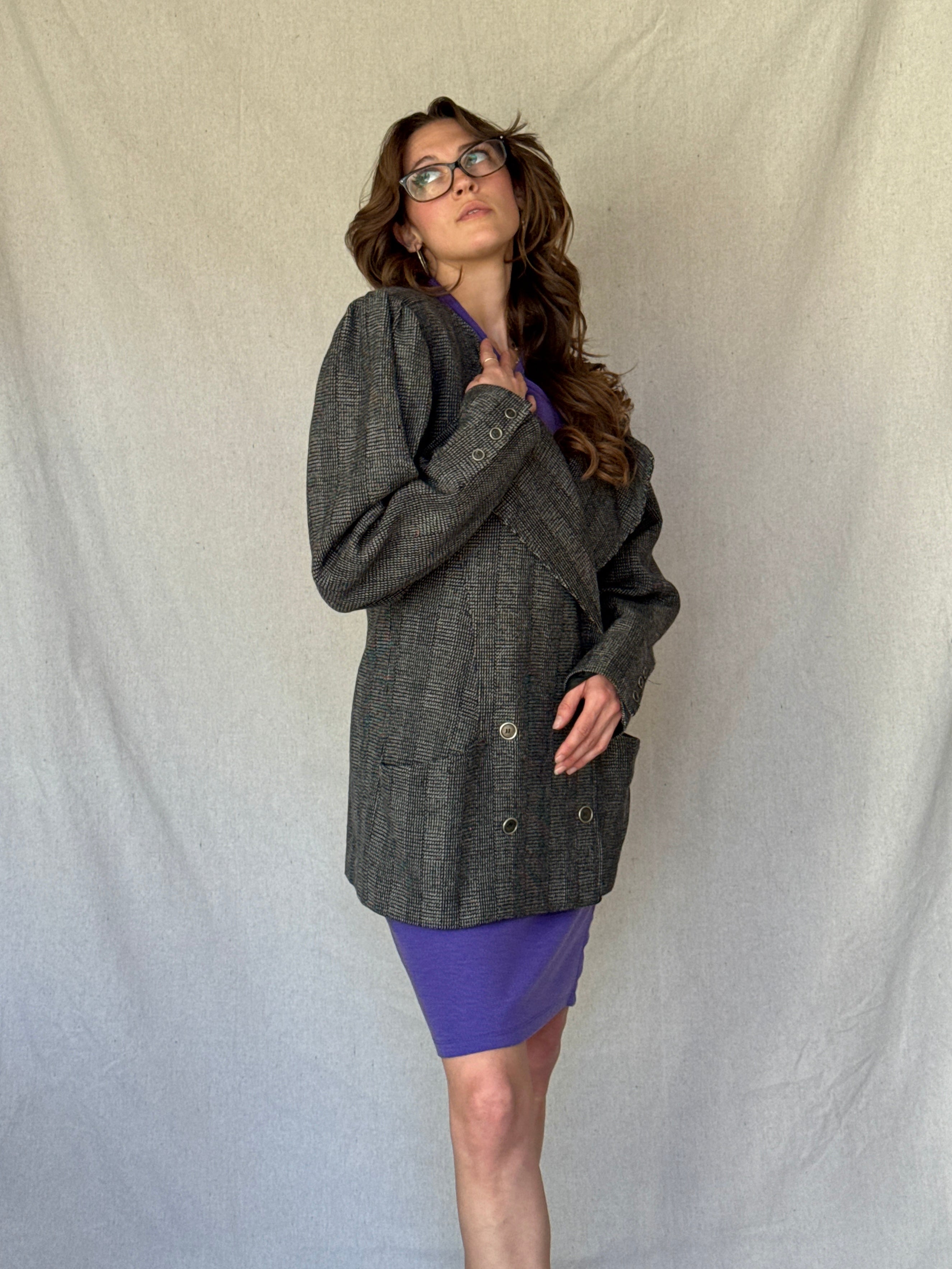 80s Ungaro Black Wool Blazer
