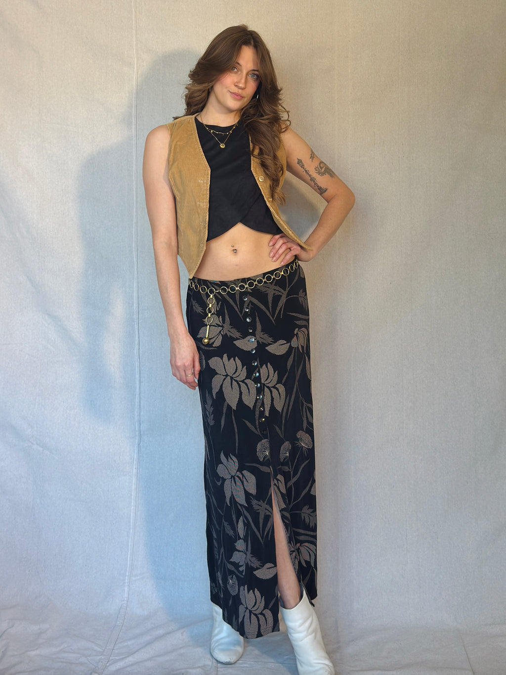 Vintage Gold O-Ring Chain Belt