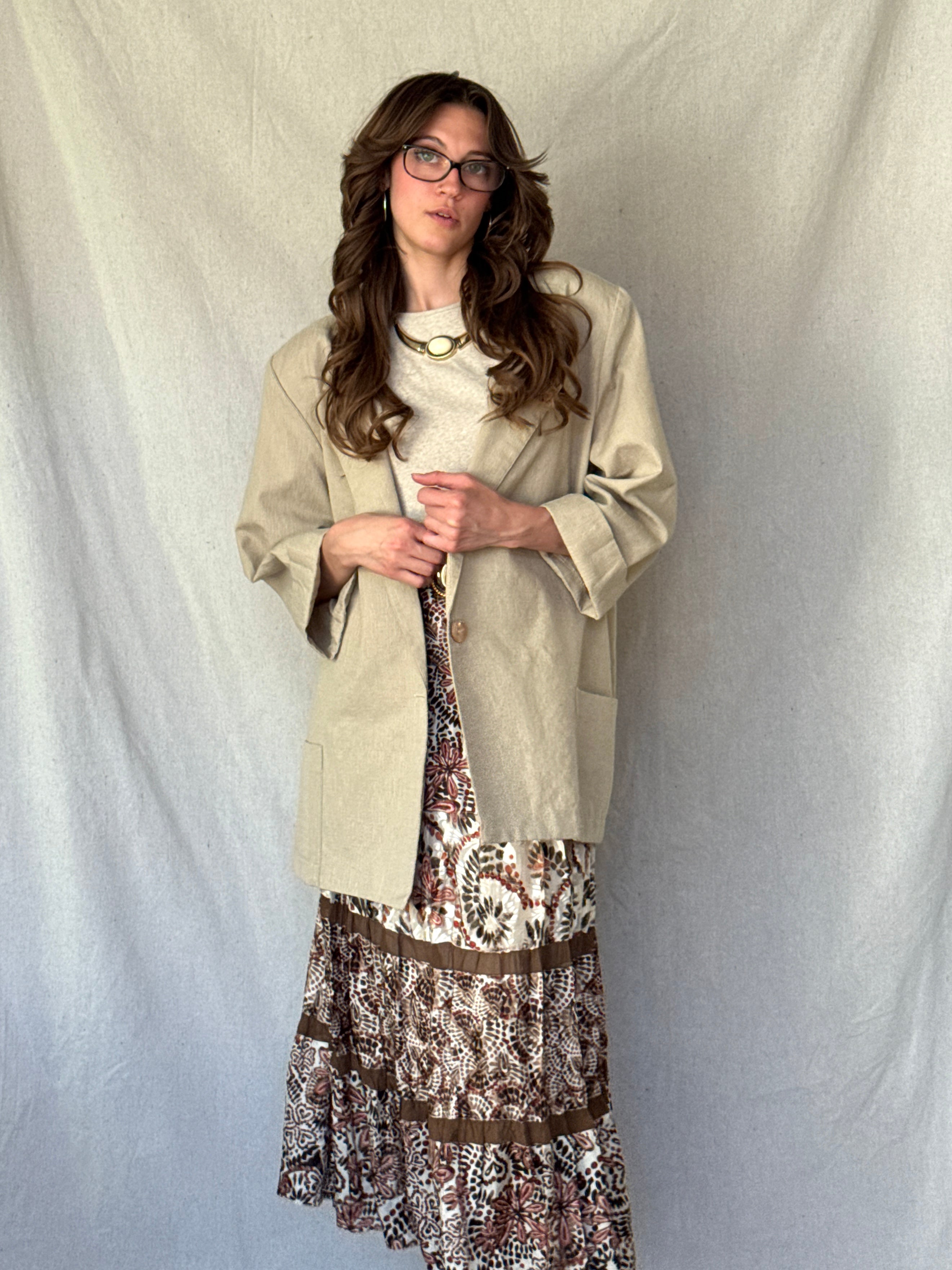 70s Sandy Brown Sports Jacket
