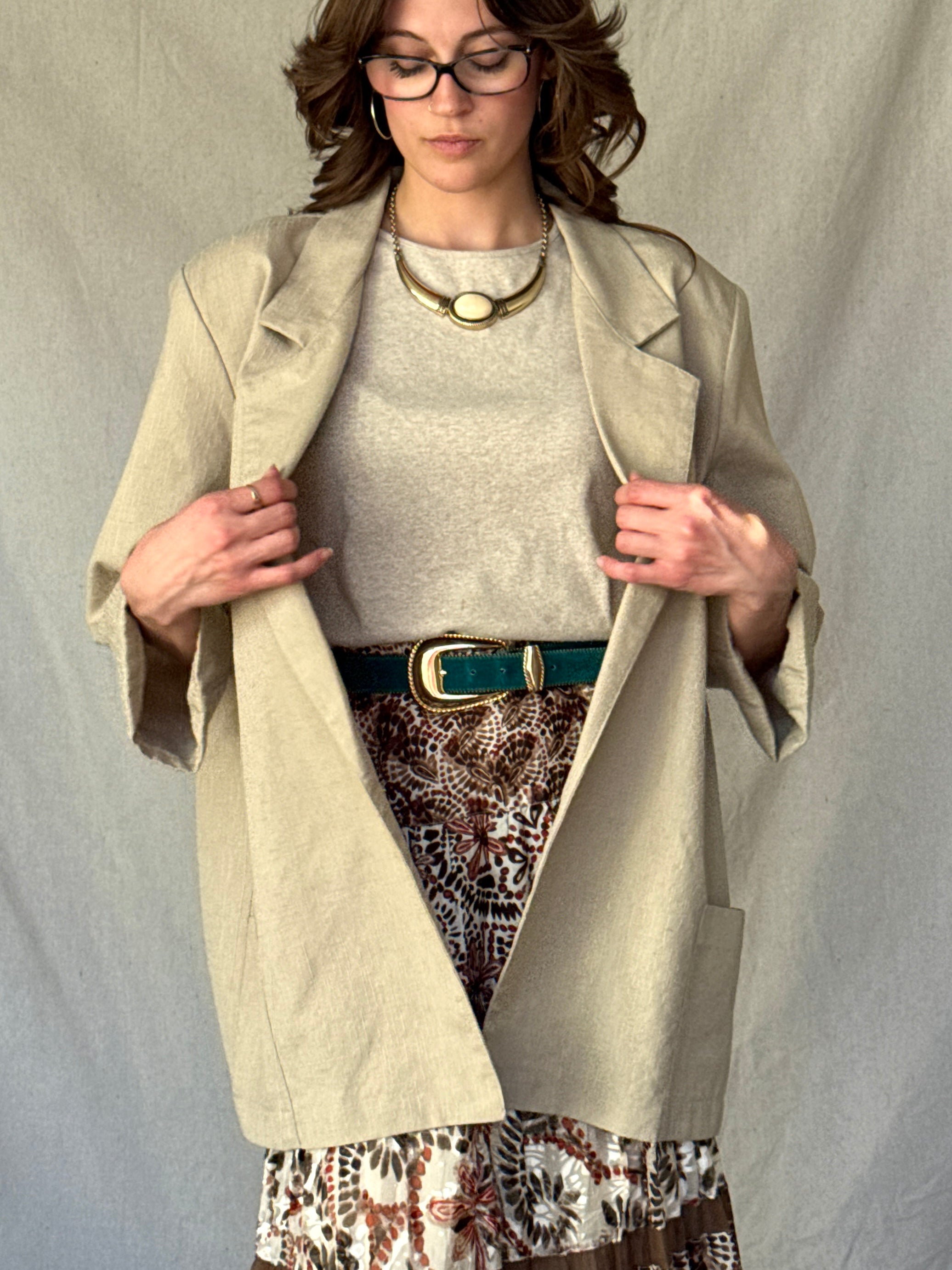 70s Sandy Brown Sports Jacket