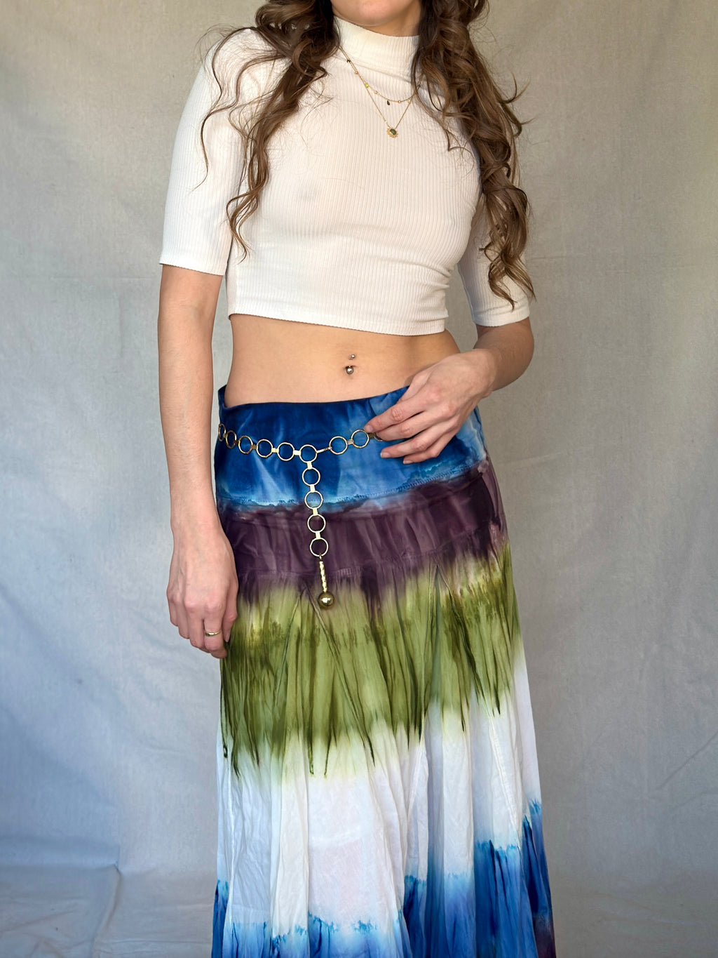 Vintage Gold O-Ring Chain Belt