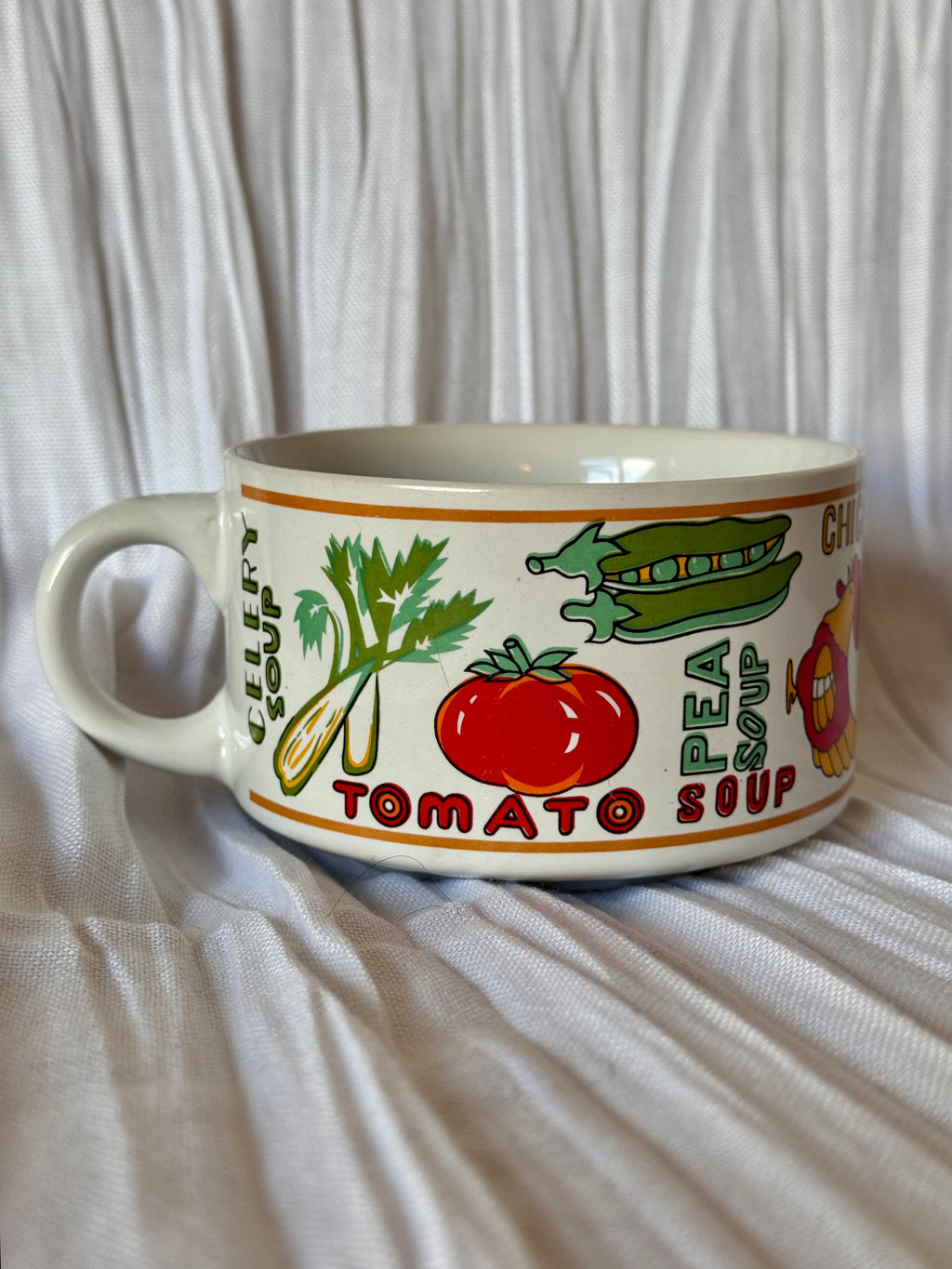 Vintage Novelty Ceramic Soup Mug