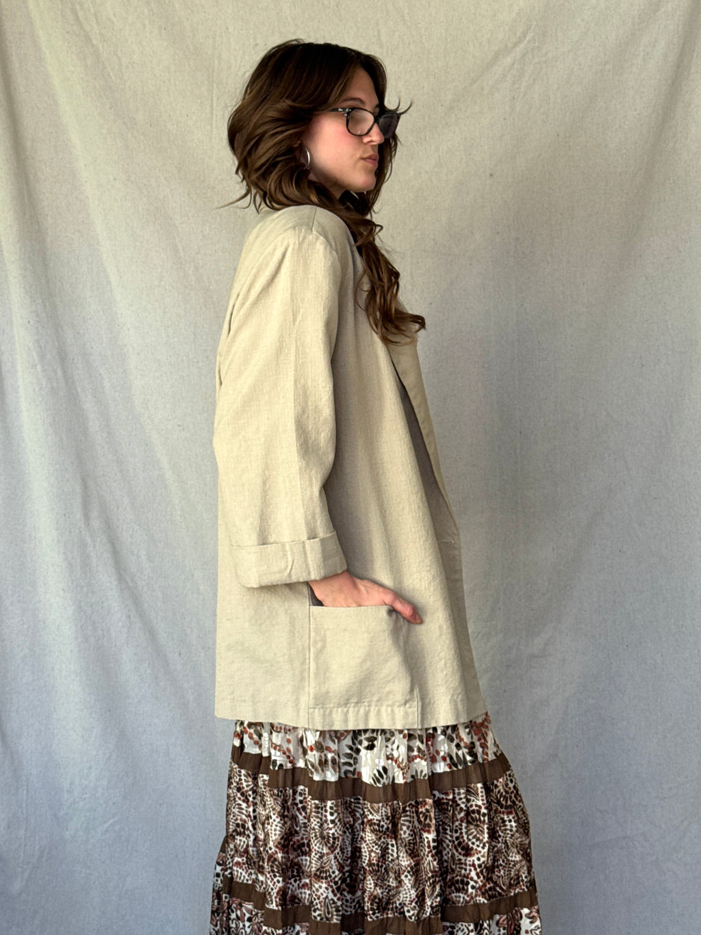 70s Sandy Brown Sports Jacket