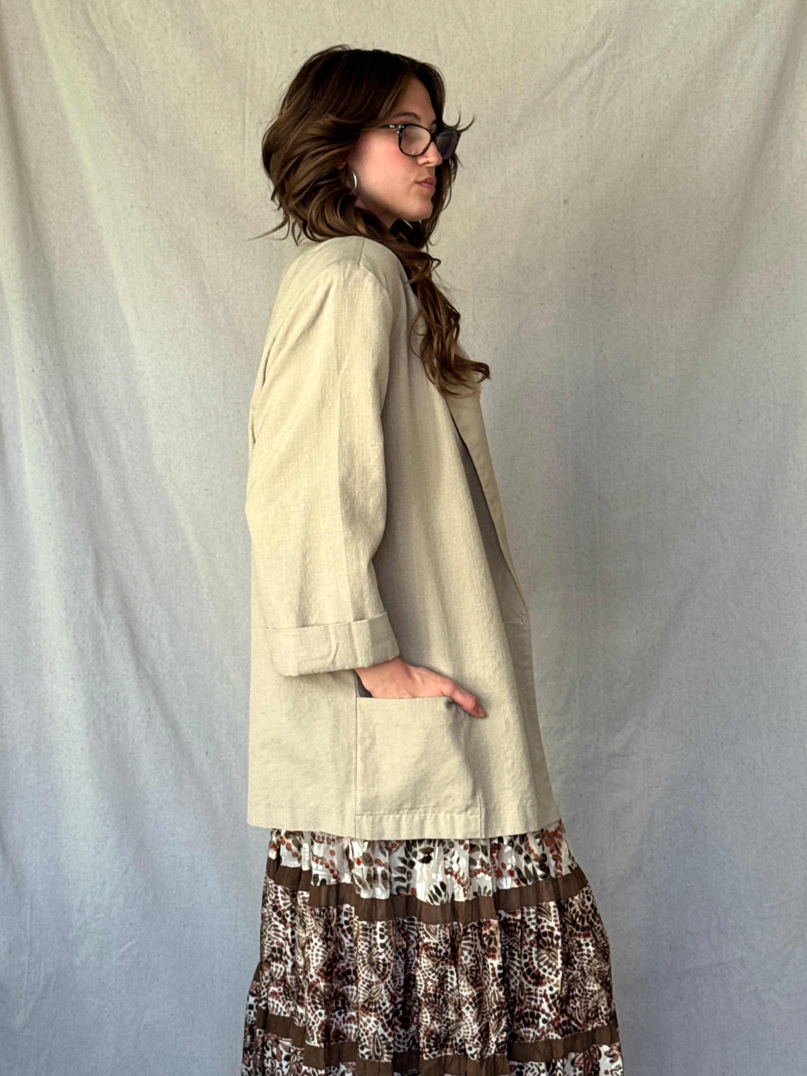 70s Sandy Brown Sports Jacket