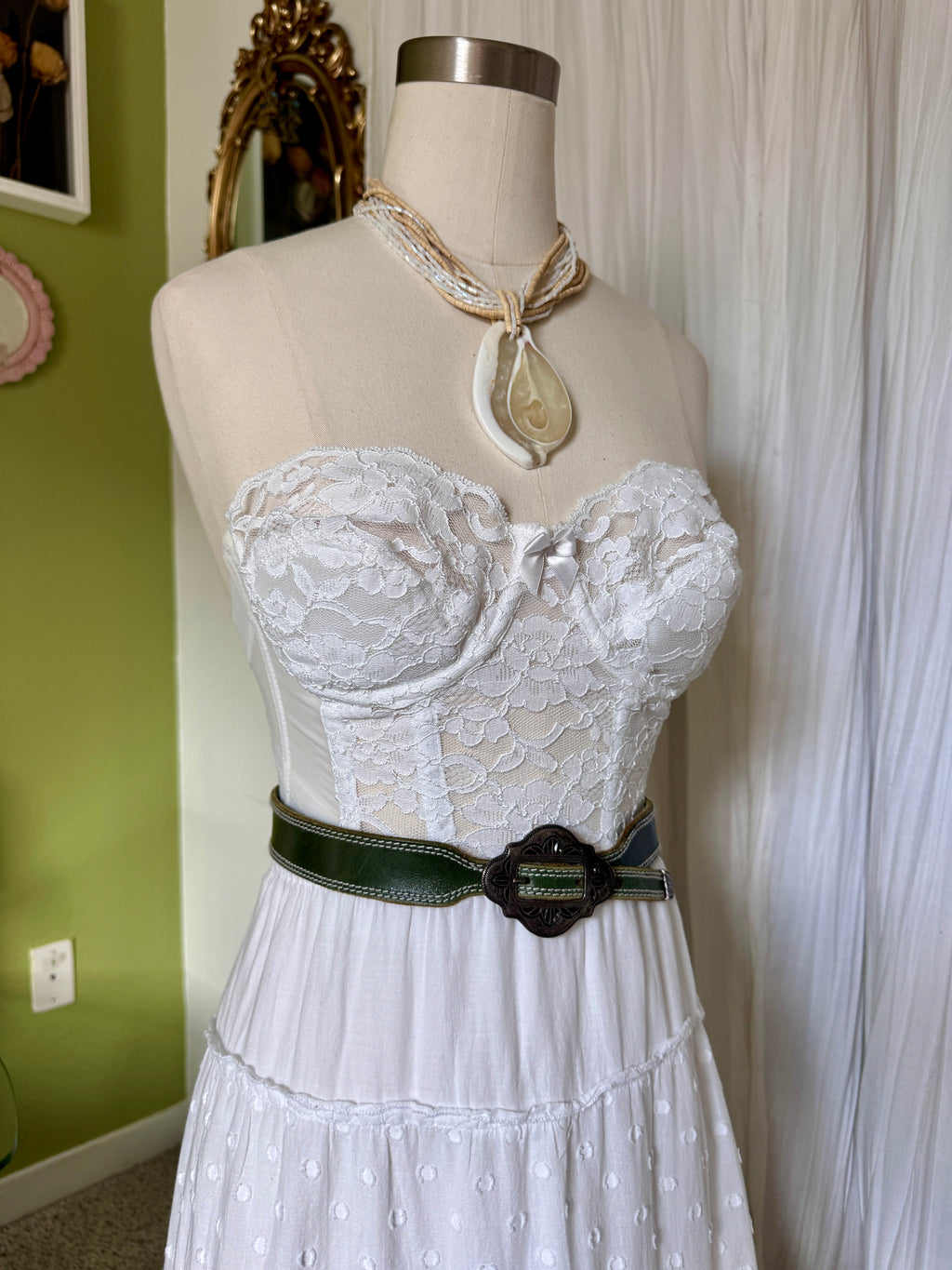90s White Lace Victoria's Secret Bustier