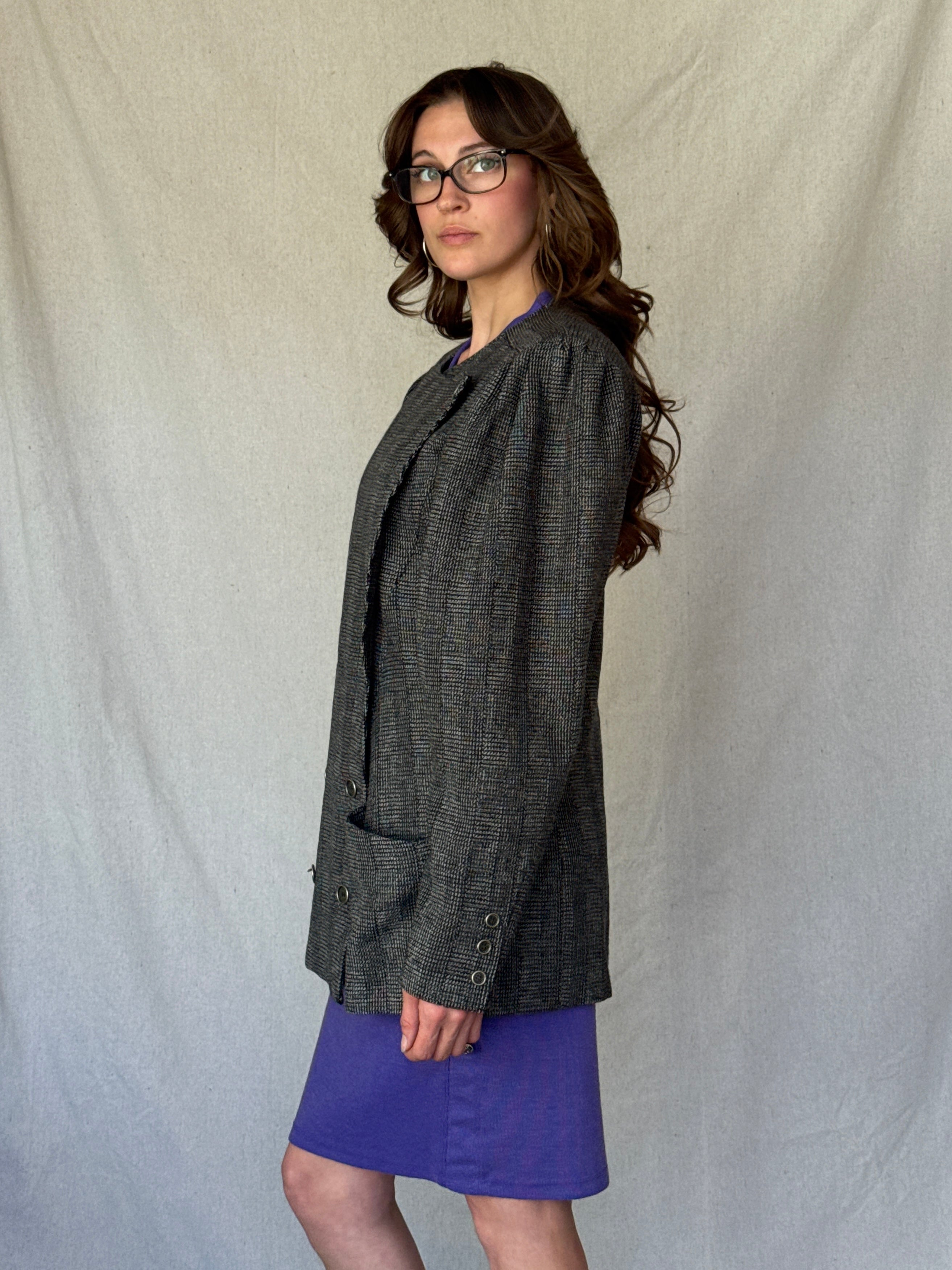 80s Ungaro Black Wool Blazer