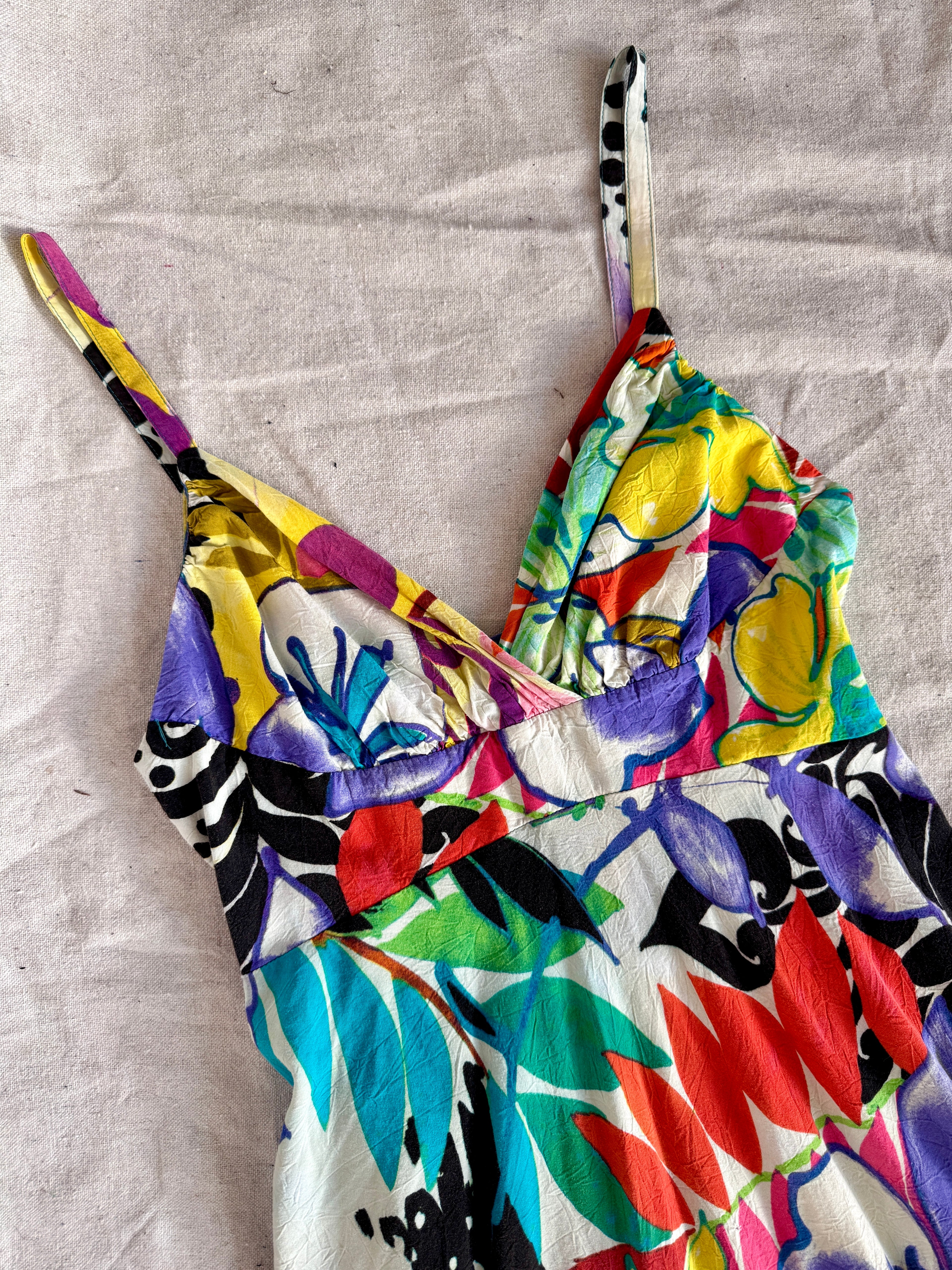 80s Hawaiian Print Strappy Jams World Sundress
