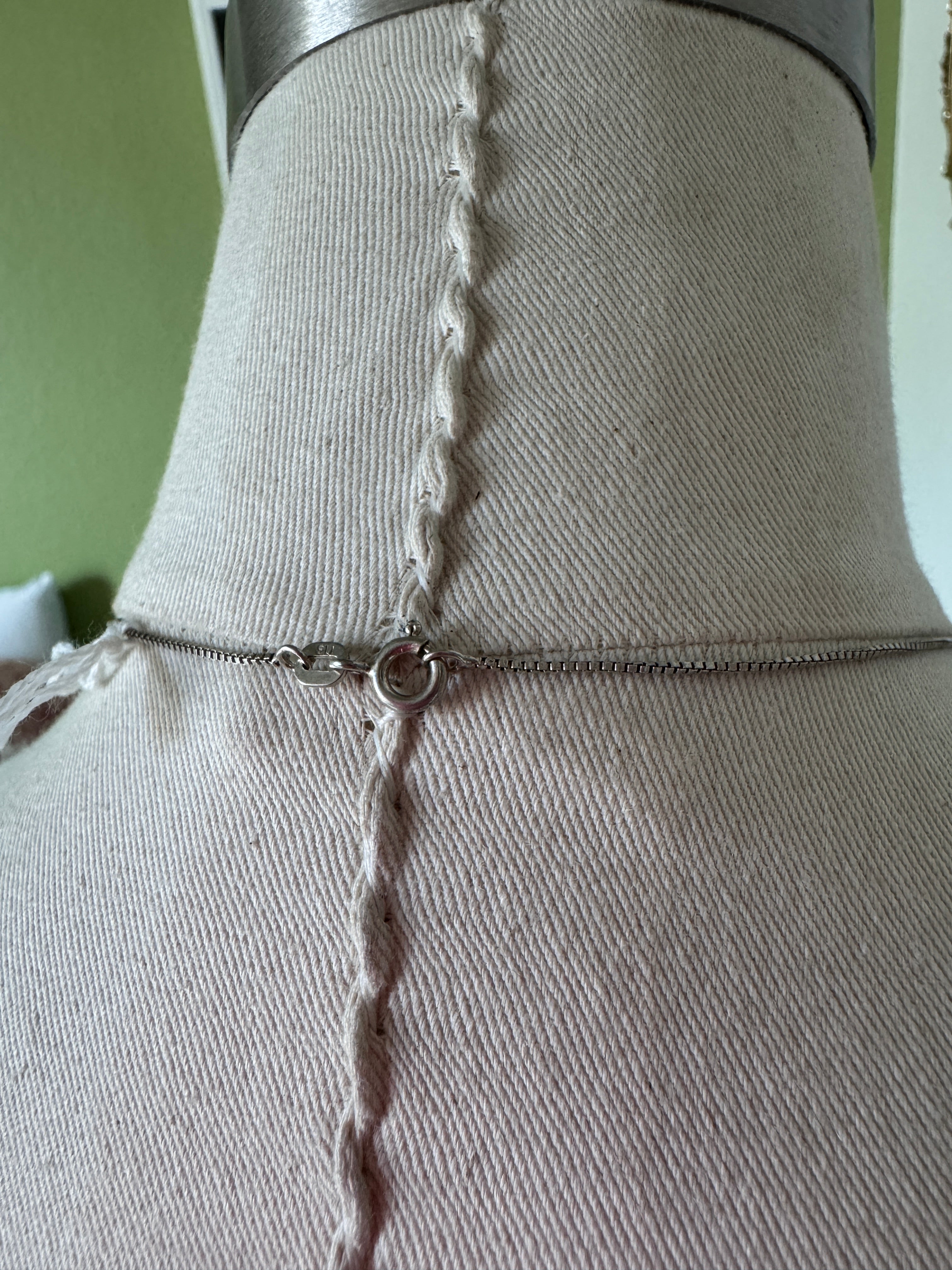 Silver Intricate Open Heart Pendant Necklace