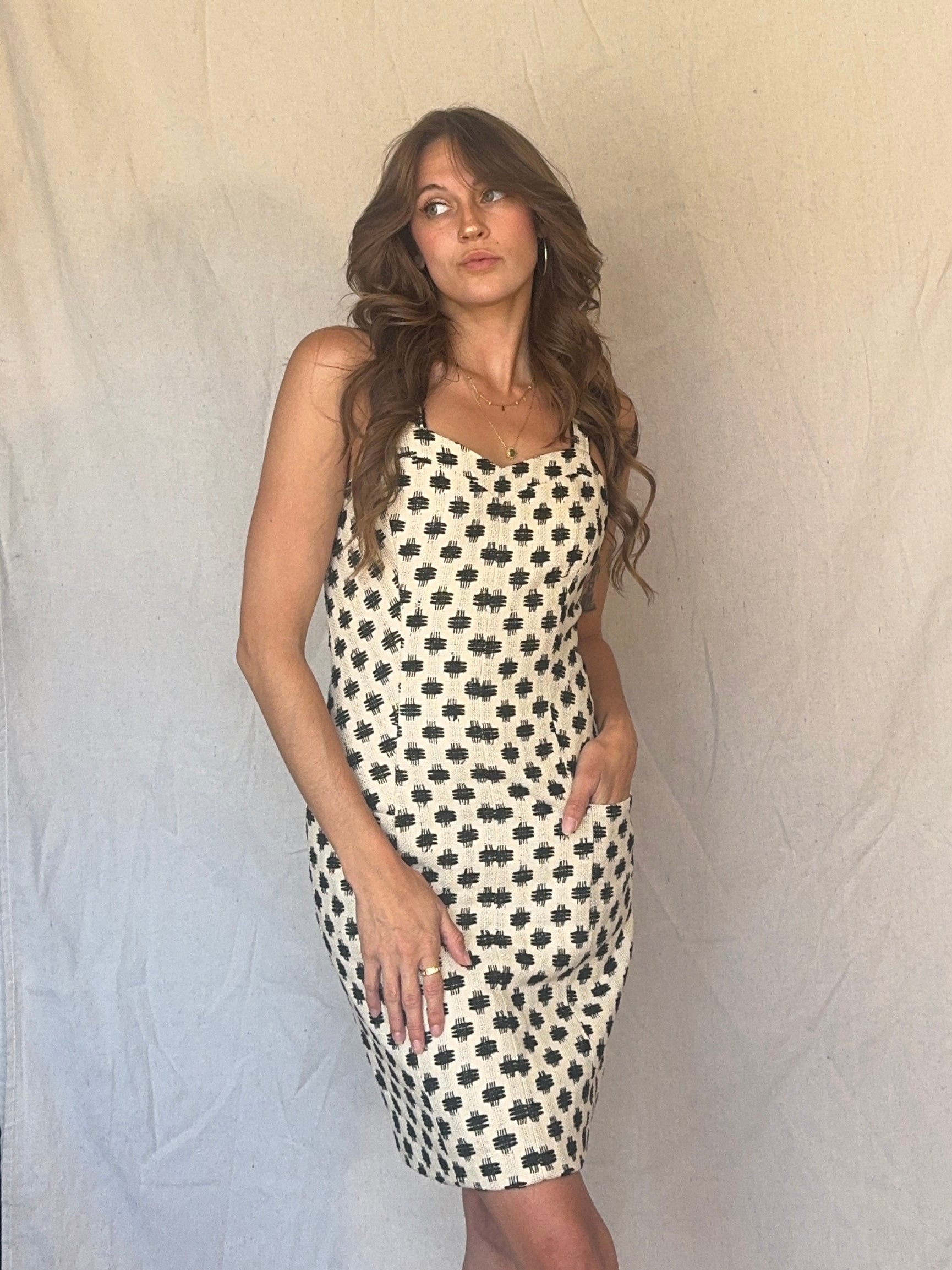 2014 Italian Silk Tweed Holmes & Yang Spring RTW Dress