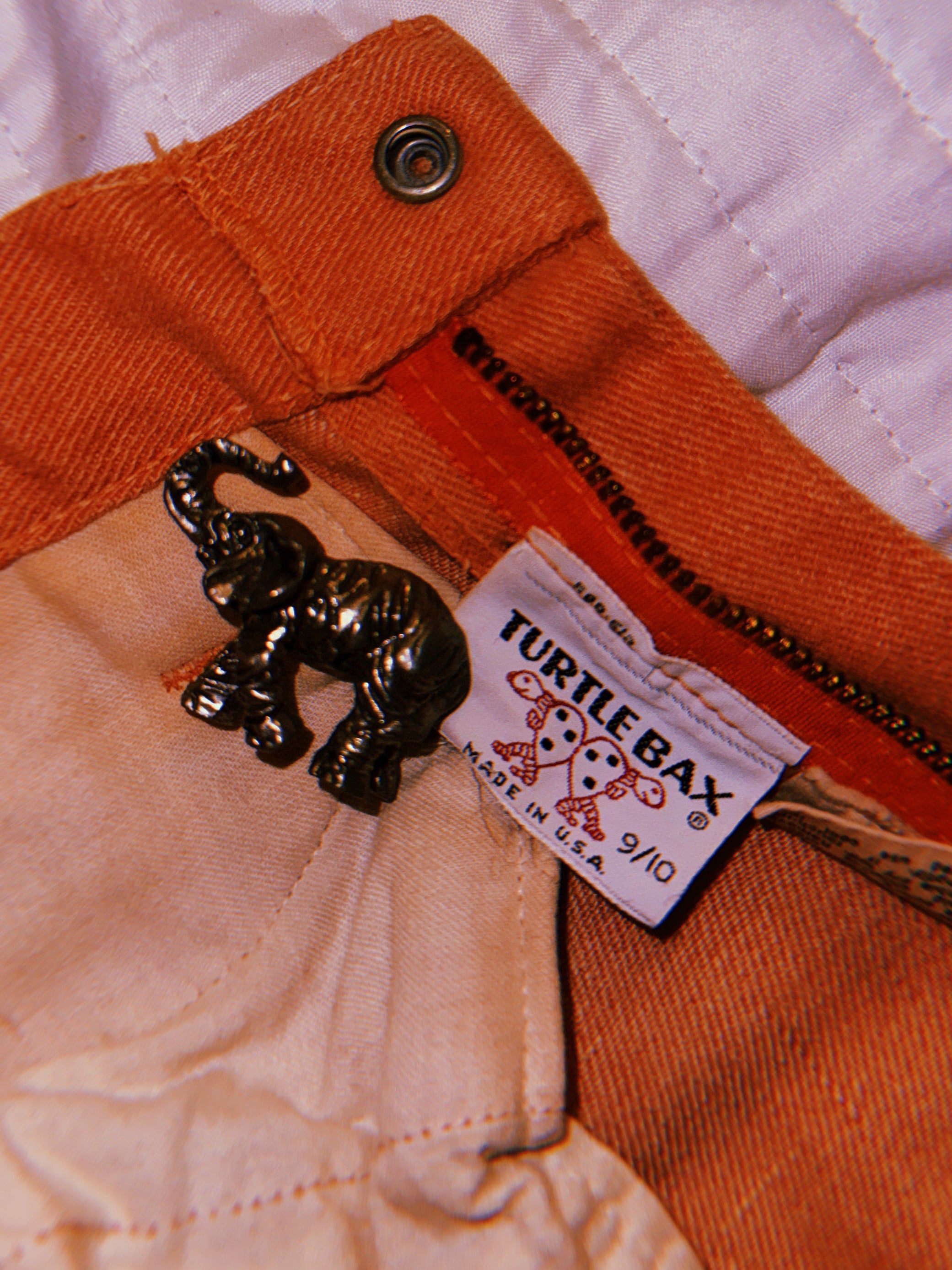 70s Peachy Bareback Bell Bottoms