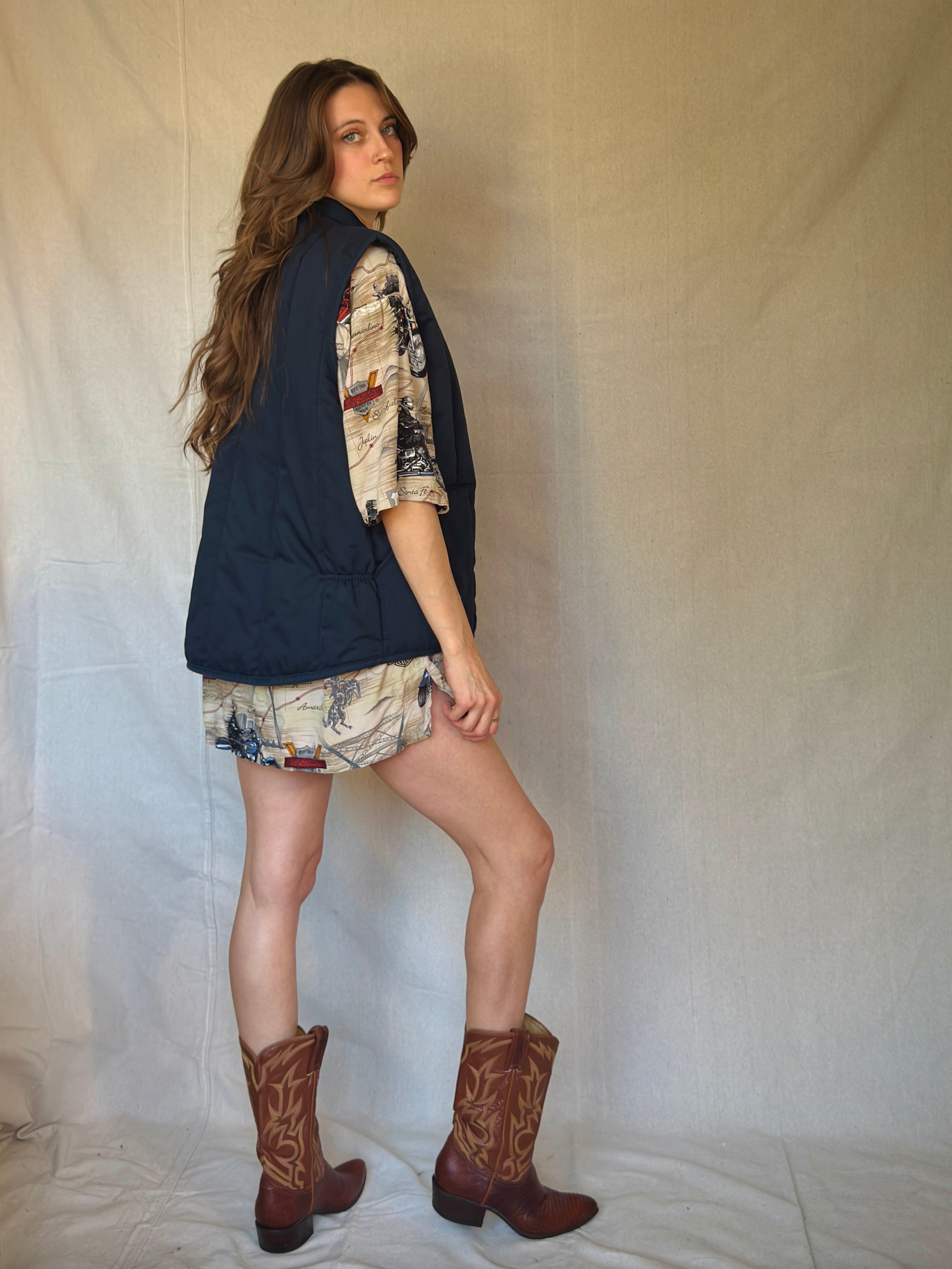 90s Harley Road Trip Landmark Button Up Shirt