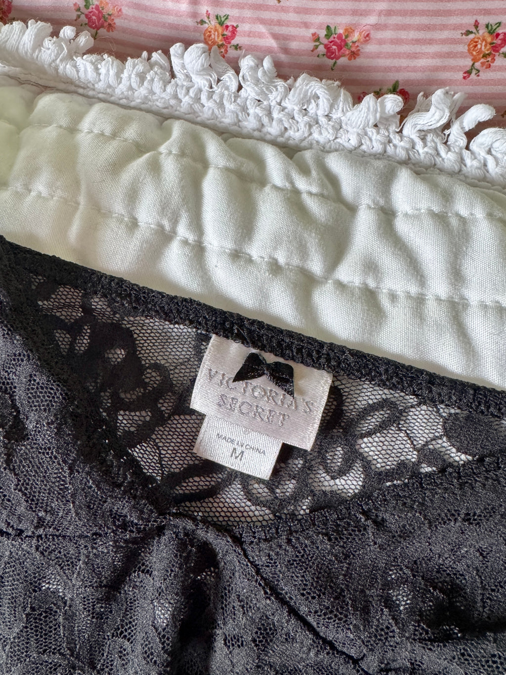 Black Lace Victoria's Secret Micro Mini Slip (Modern)