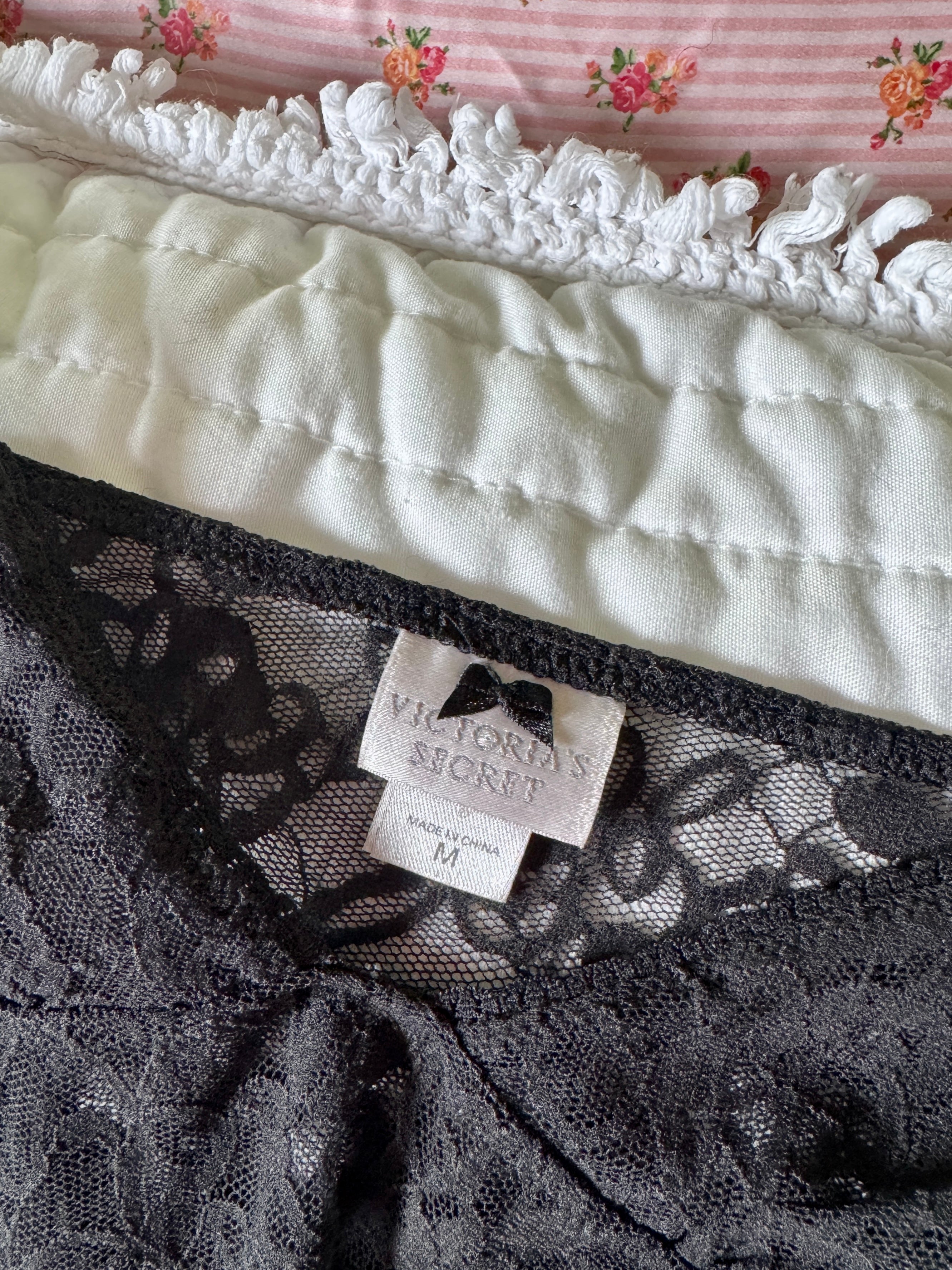 Black Lace Victoria's Secret Micro Mini Slip (Modern)