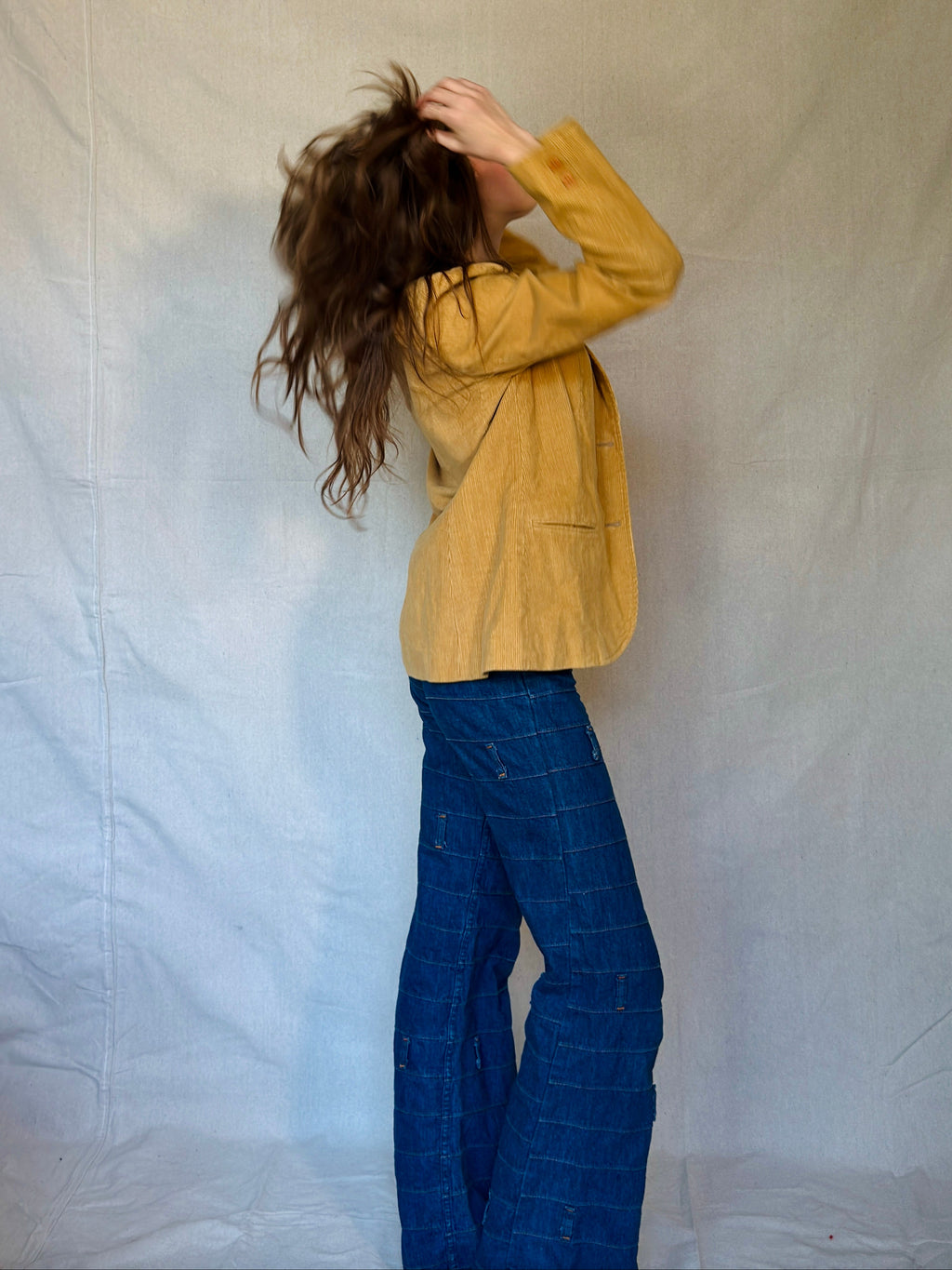 70s Tan Corduroy Blazer