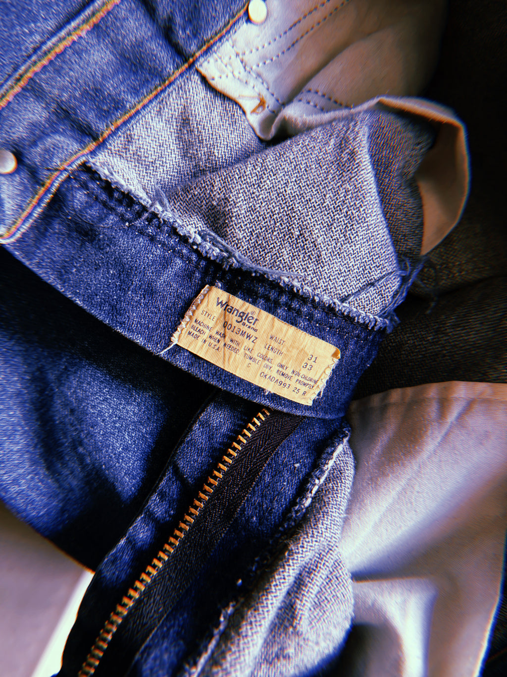 70s Mid Wash Wrangler Denim Jeans