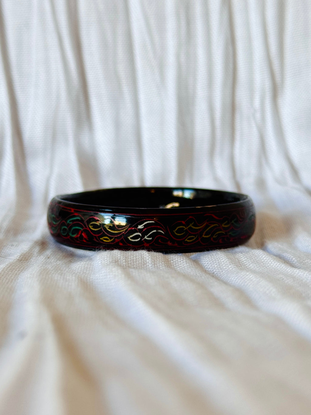 Black Bangle Bracelet