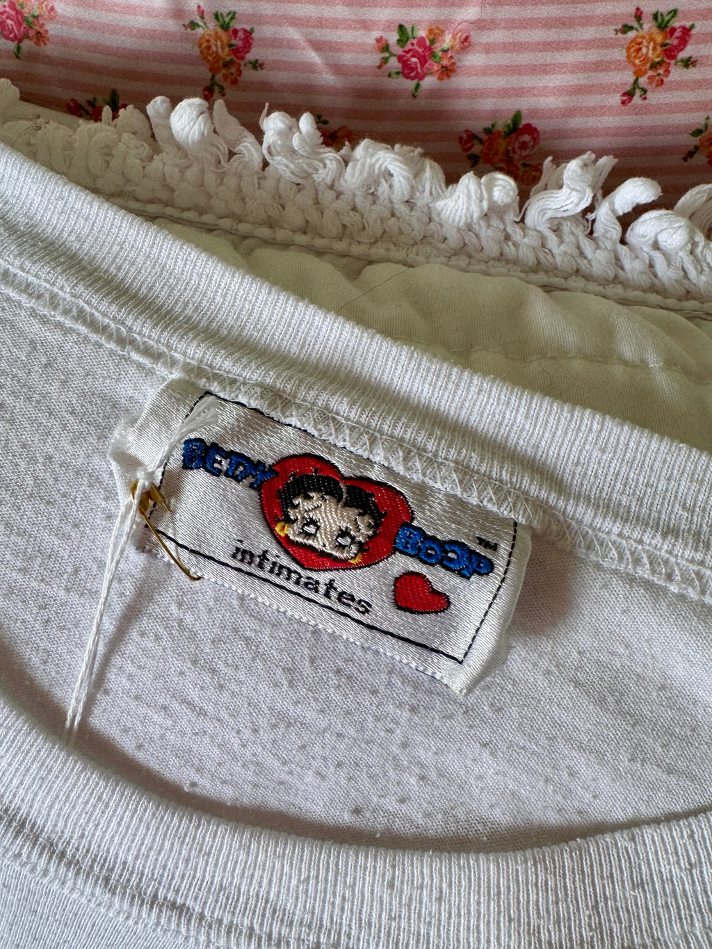 90s Betty Boop Stars & Garter T-shirt Dress
