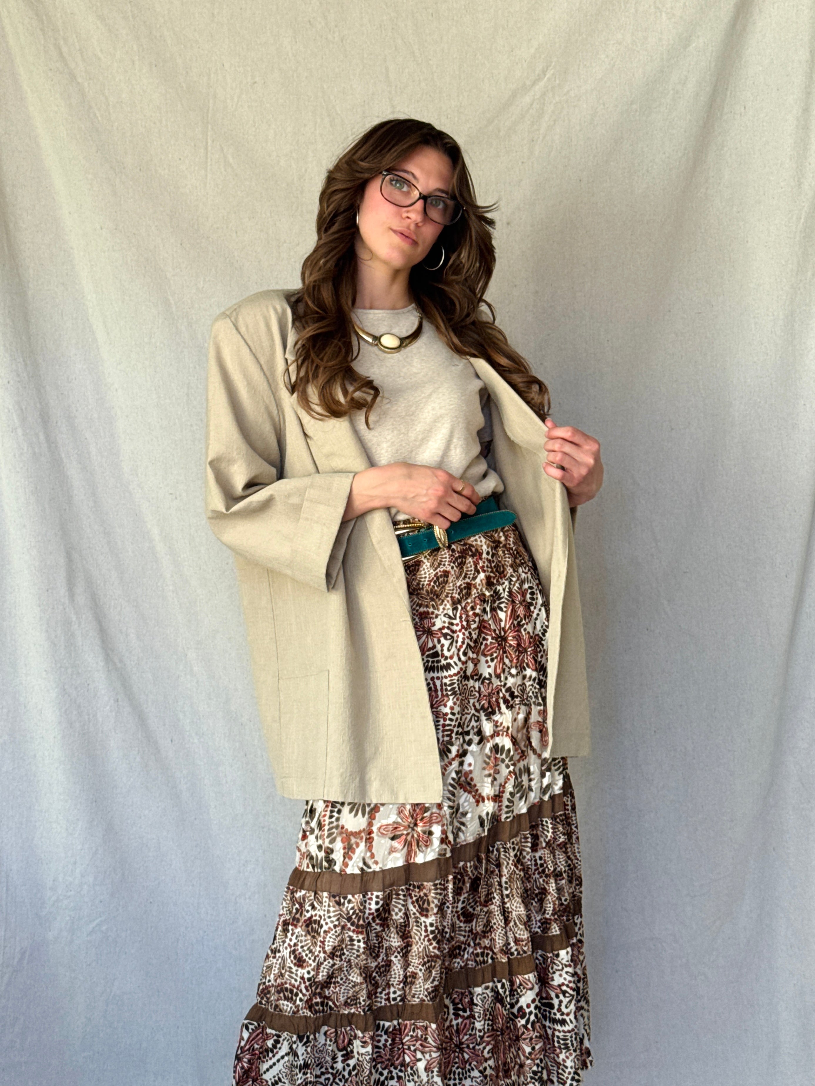 70s Sandy Brown Sports Jacket