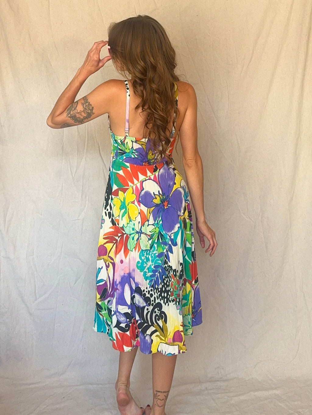 80s Hawaiian Print Strappy Jams World Sundress