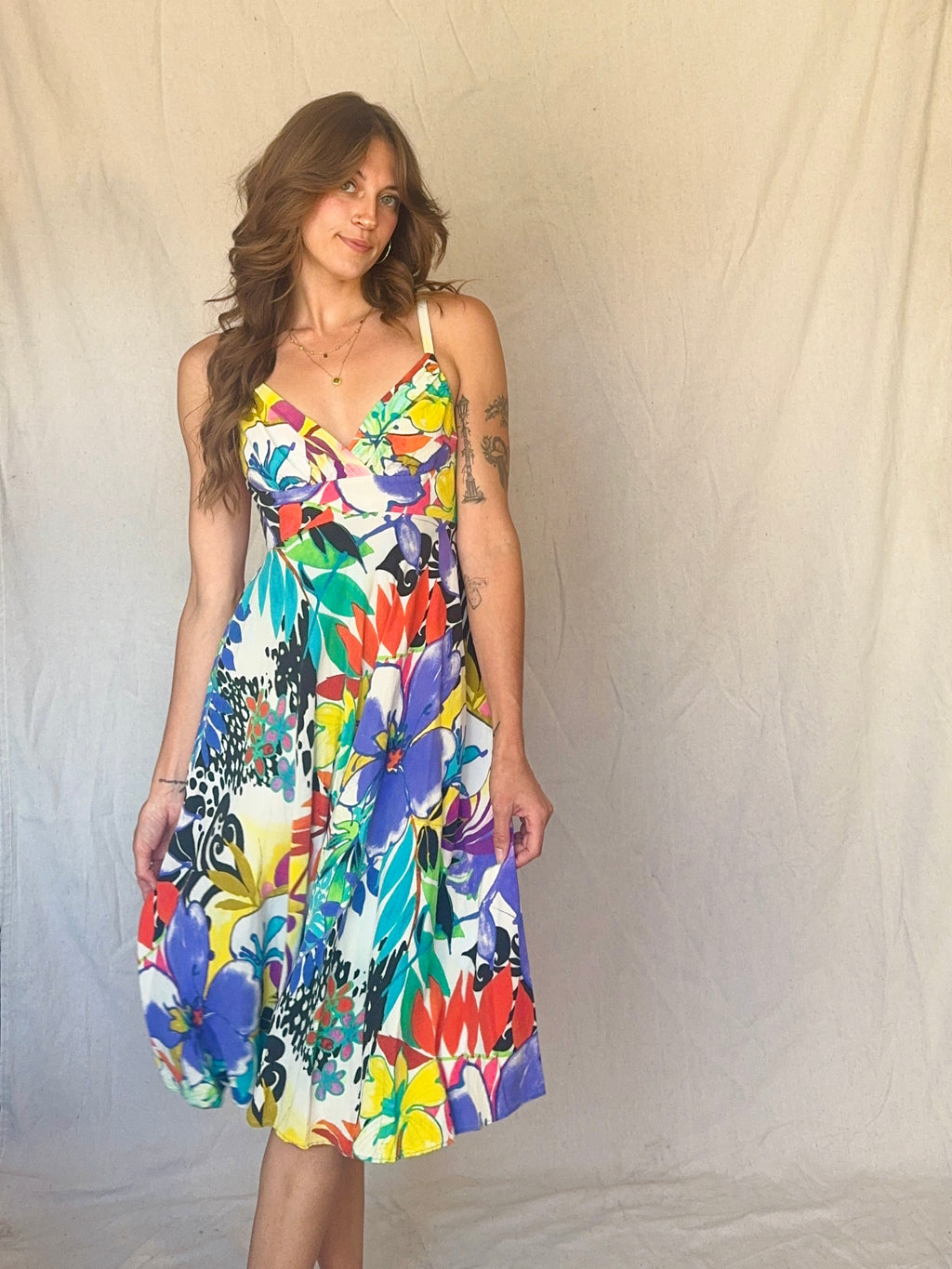 80s Hawaiian Print Strappy Jams World Sundress