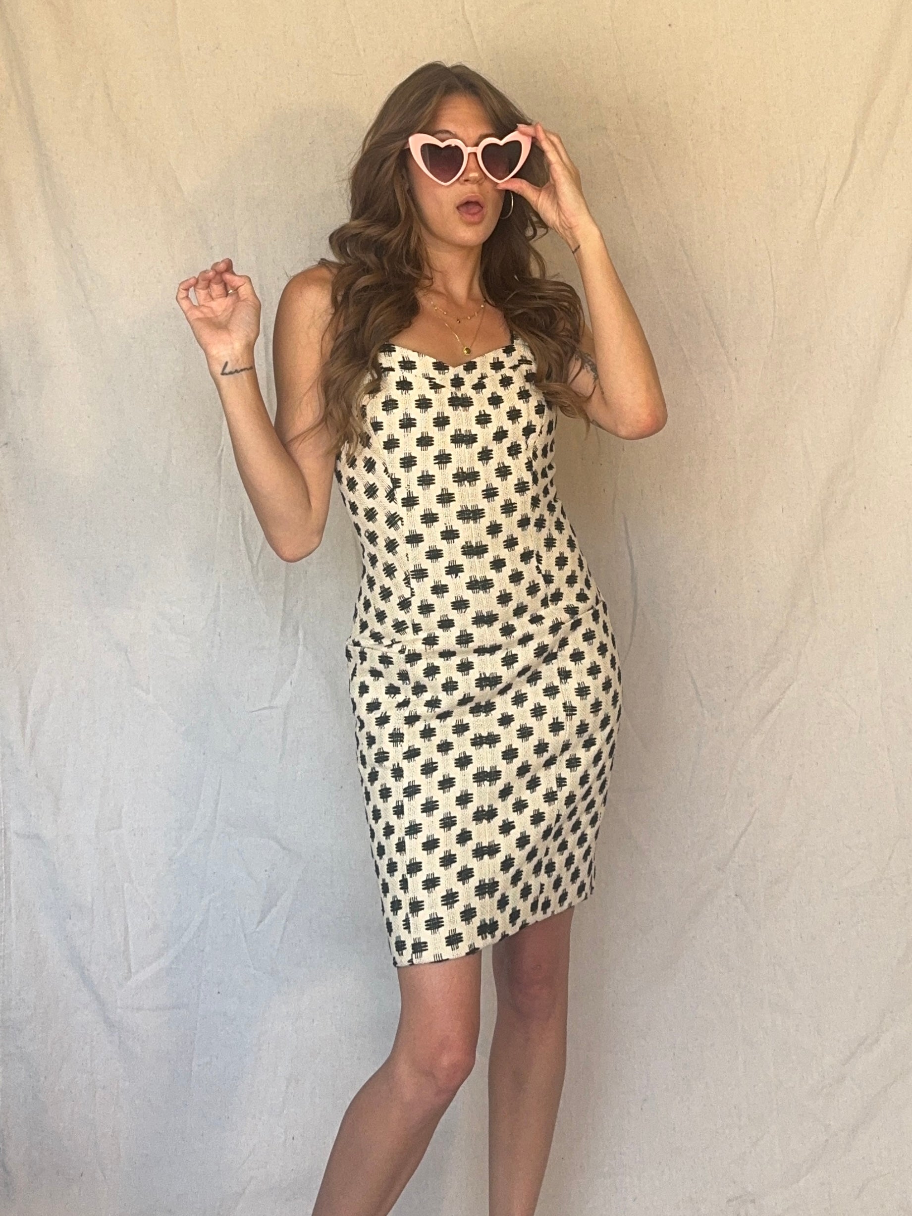 2014 Italian Silk Tweed Holmes & Yang Spring RTW Dress