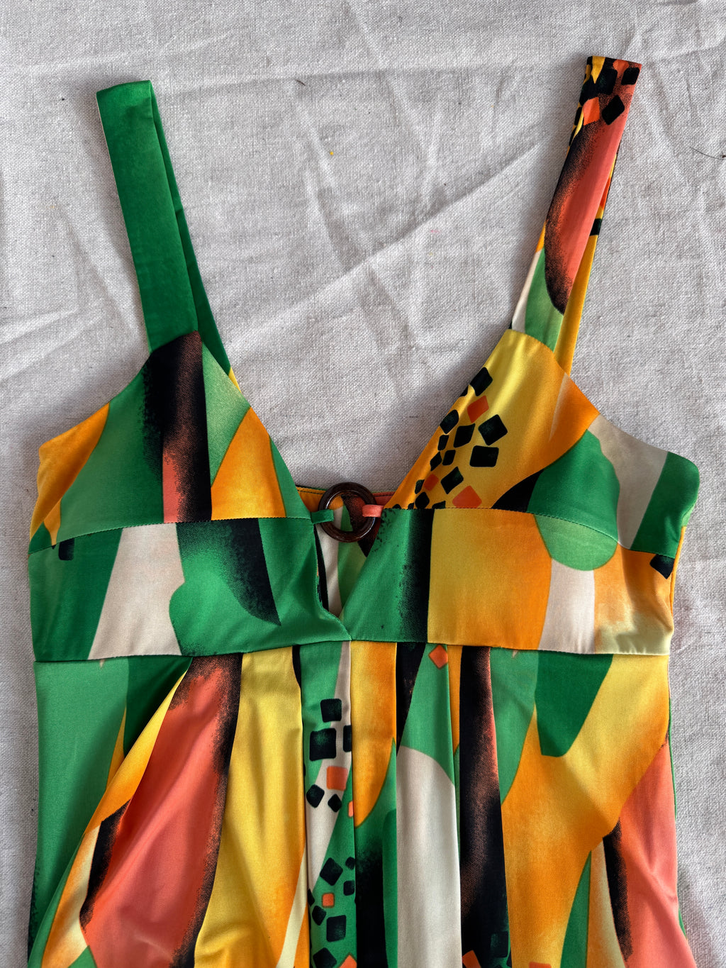 Y2K Green Mini Bubble Club Dress
