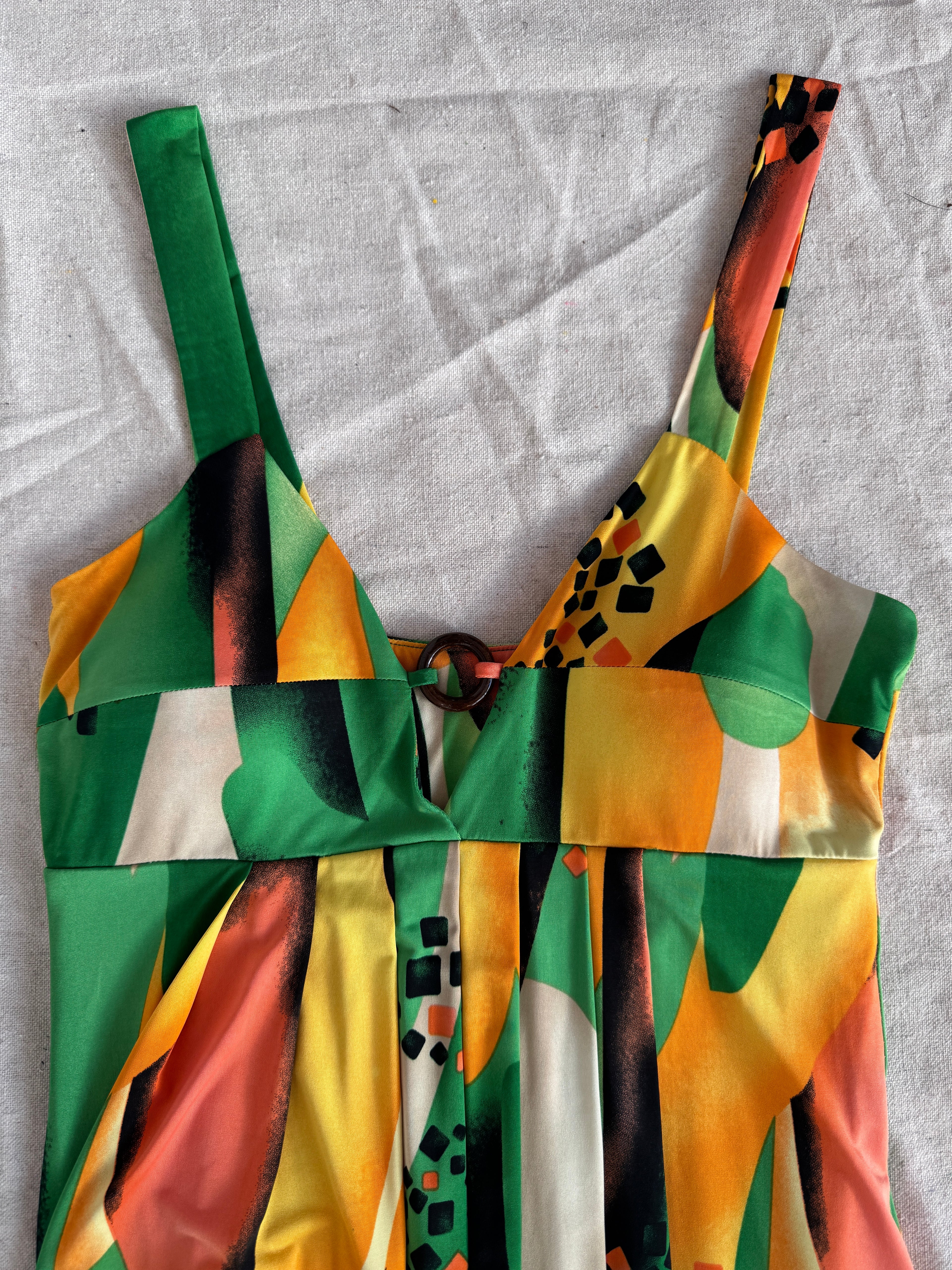 Y2K Green Mini Bubble Club Dress