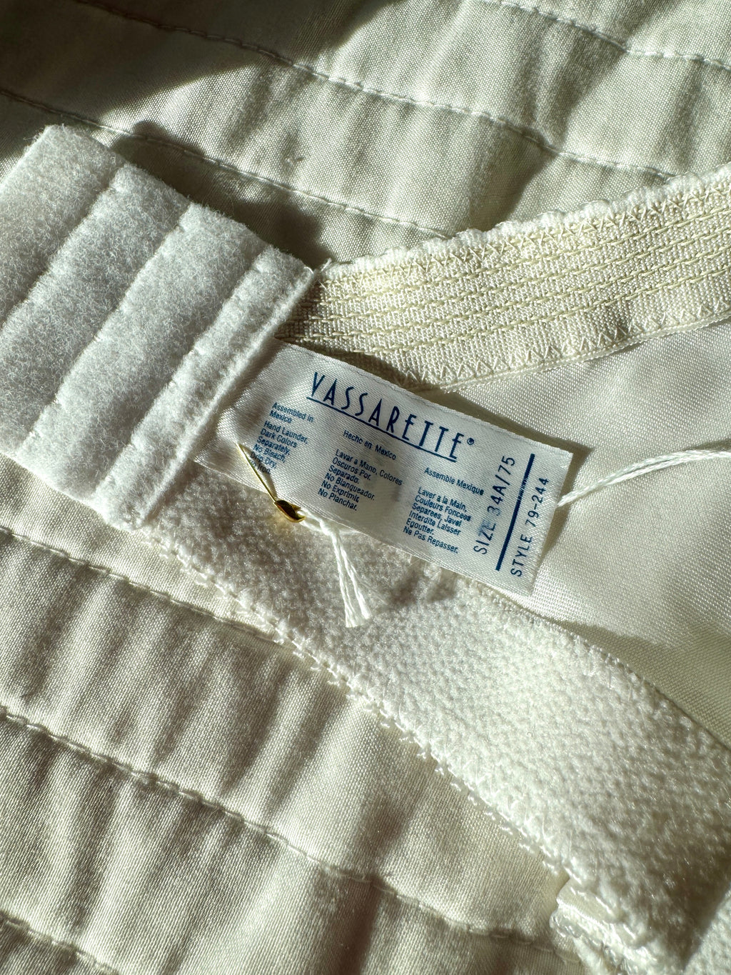 90s White Satin Bustier