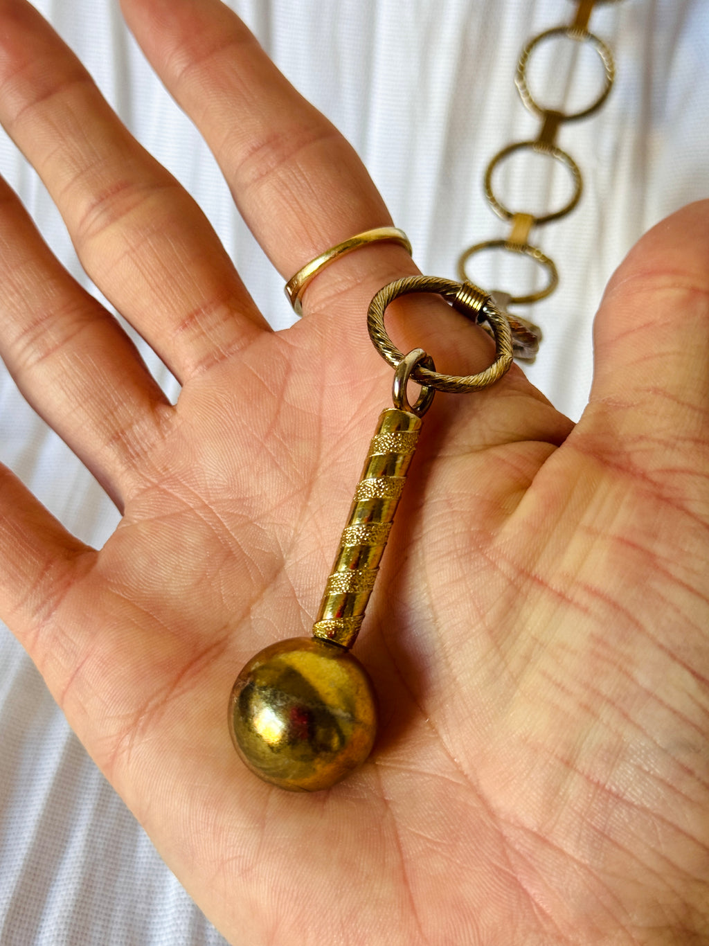 Vintage Gold O-Ring Chain Belt